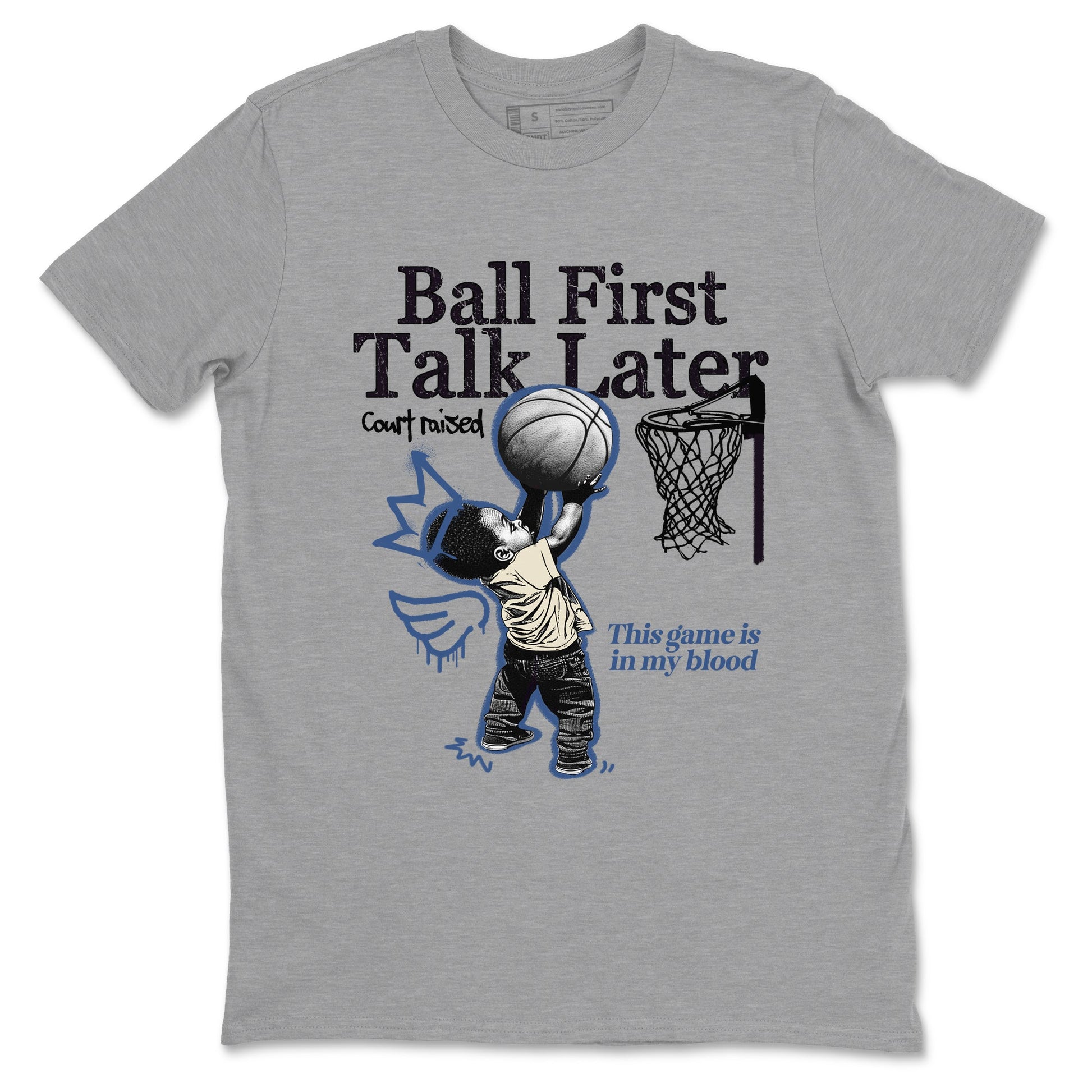 Ball First Talk Later Sneaker Tees - Air Jordan 3 A Ma Maniere x Diffused Blue