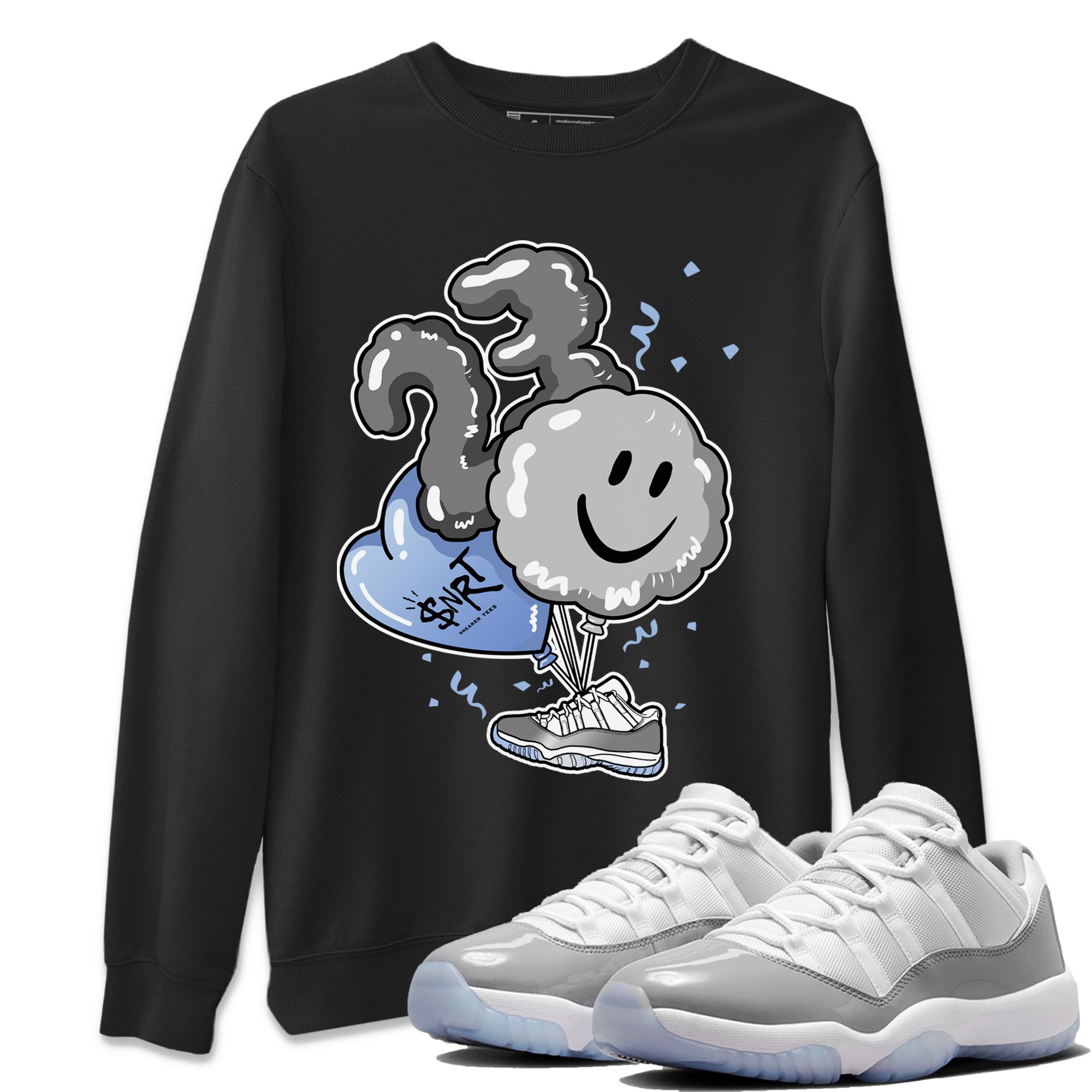 Balloon Unisex Tops - Air Jordan 11 White Cement