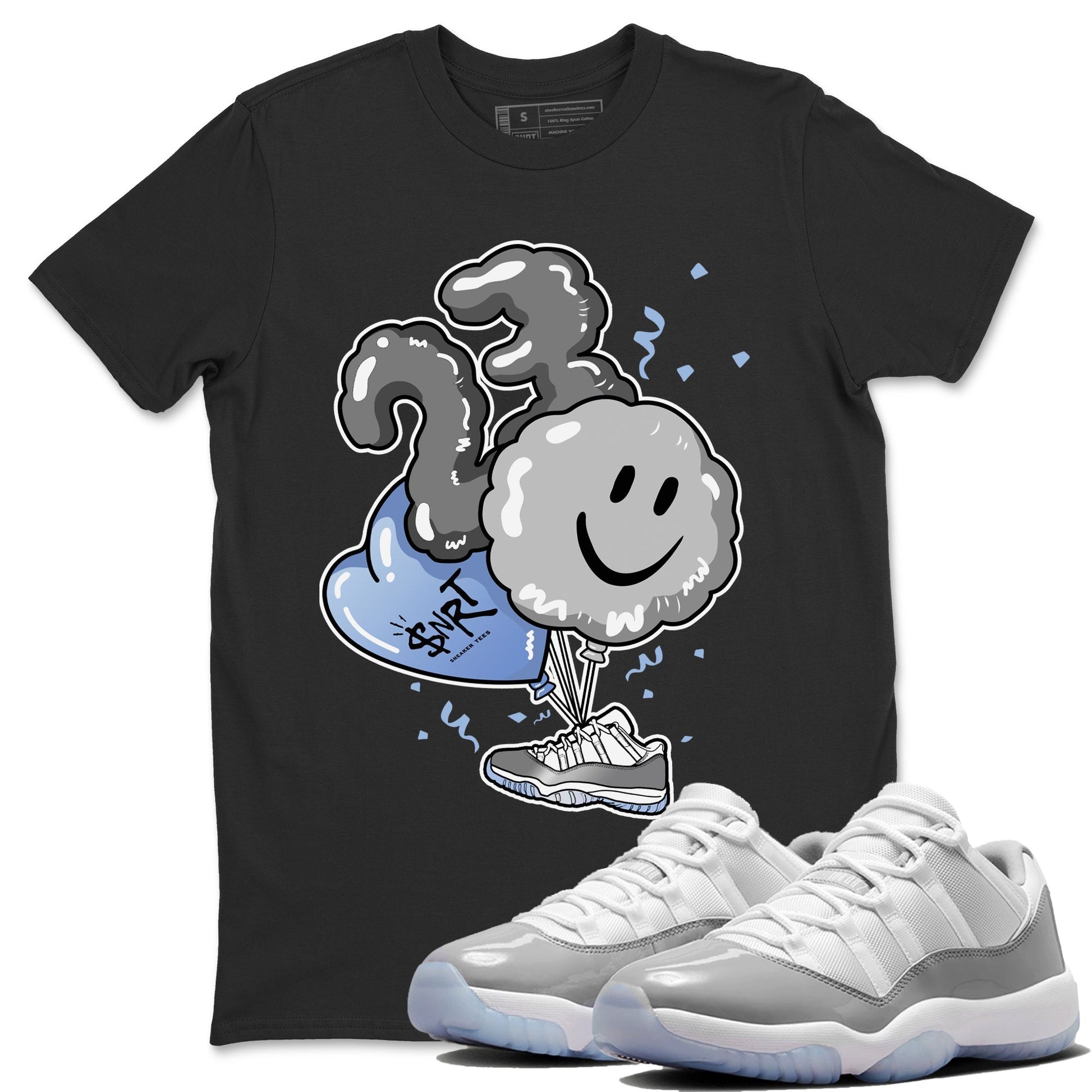 Balloon Unisex Tops - Air Jordan 11 White Cement