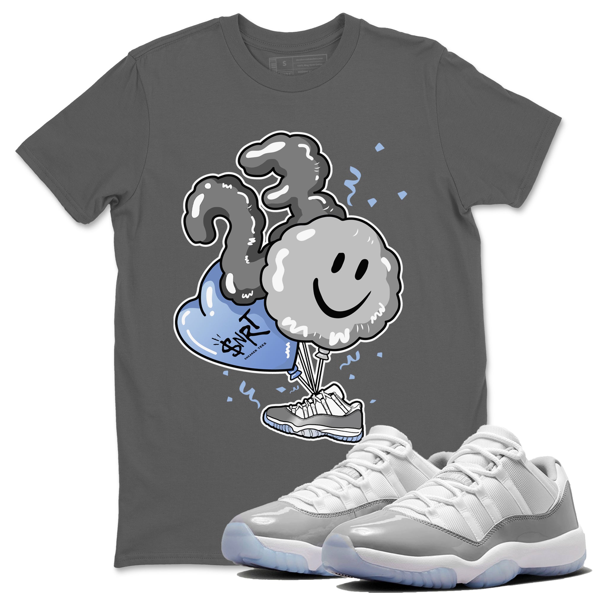 Balloon Unisex Tops - Air Jordan 11 White Cement