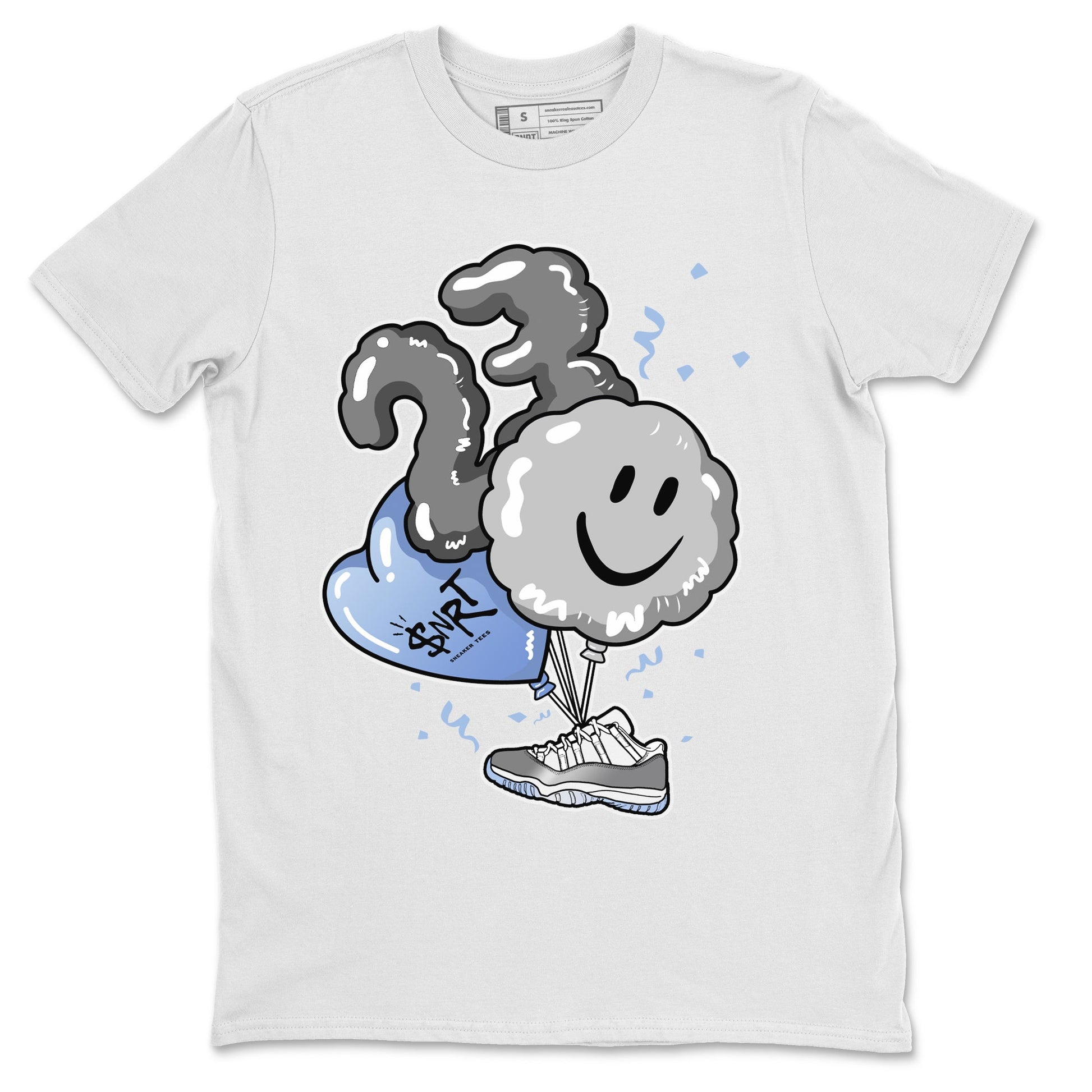 Balloon Unisex Tops - Air Jordan 11 White Cement