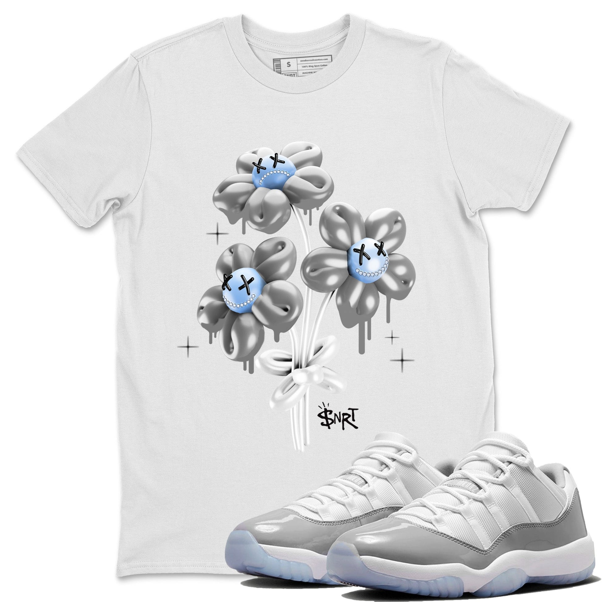 balloon bouquet Unisex Tops - Air Jordan 11 White Cement