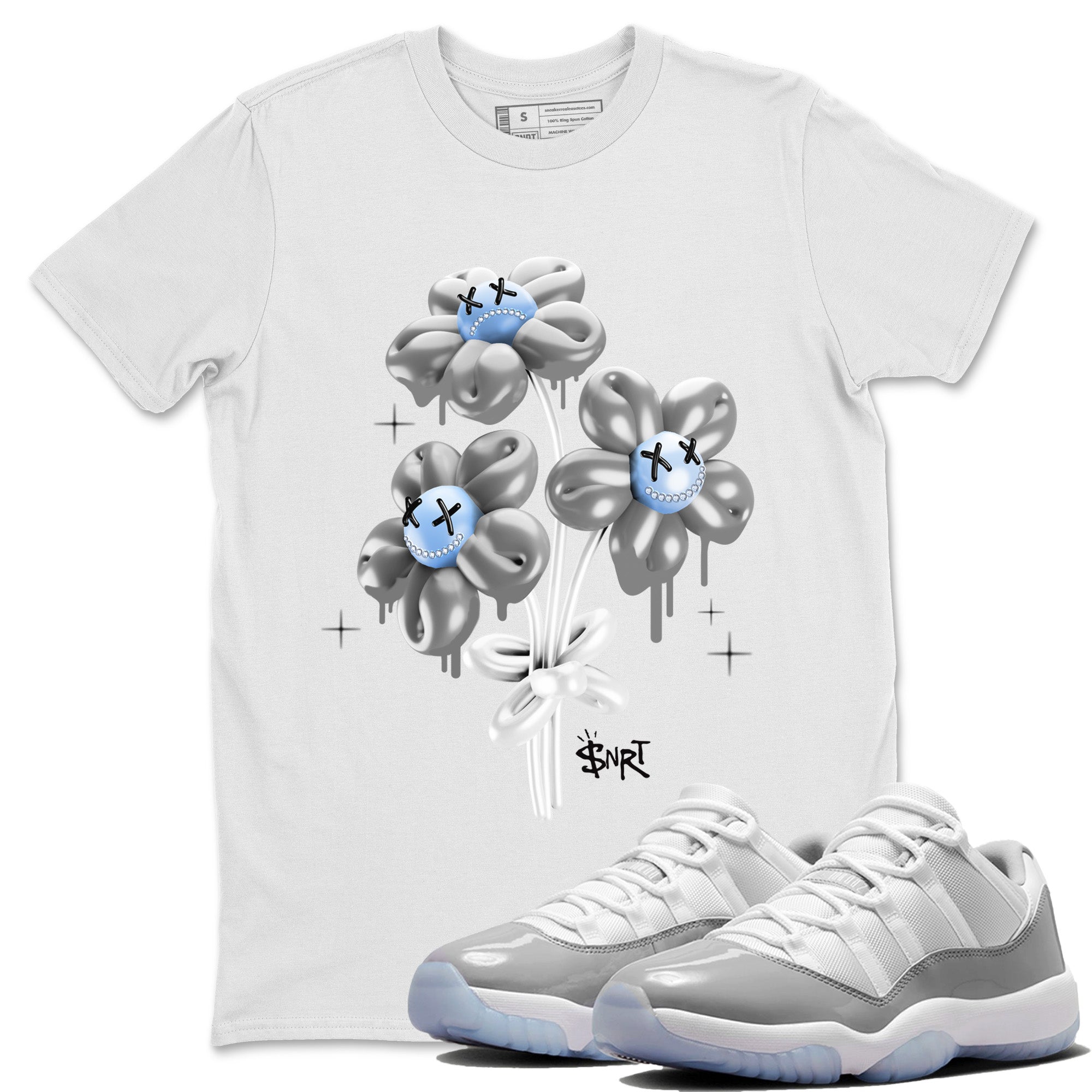 balloon bouquet Unisex Tops - Air Jordan 11 White Cement
