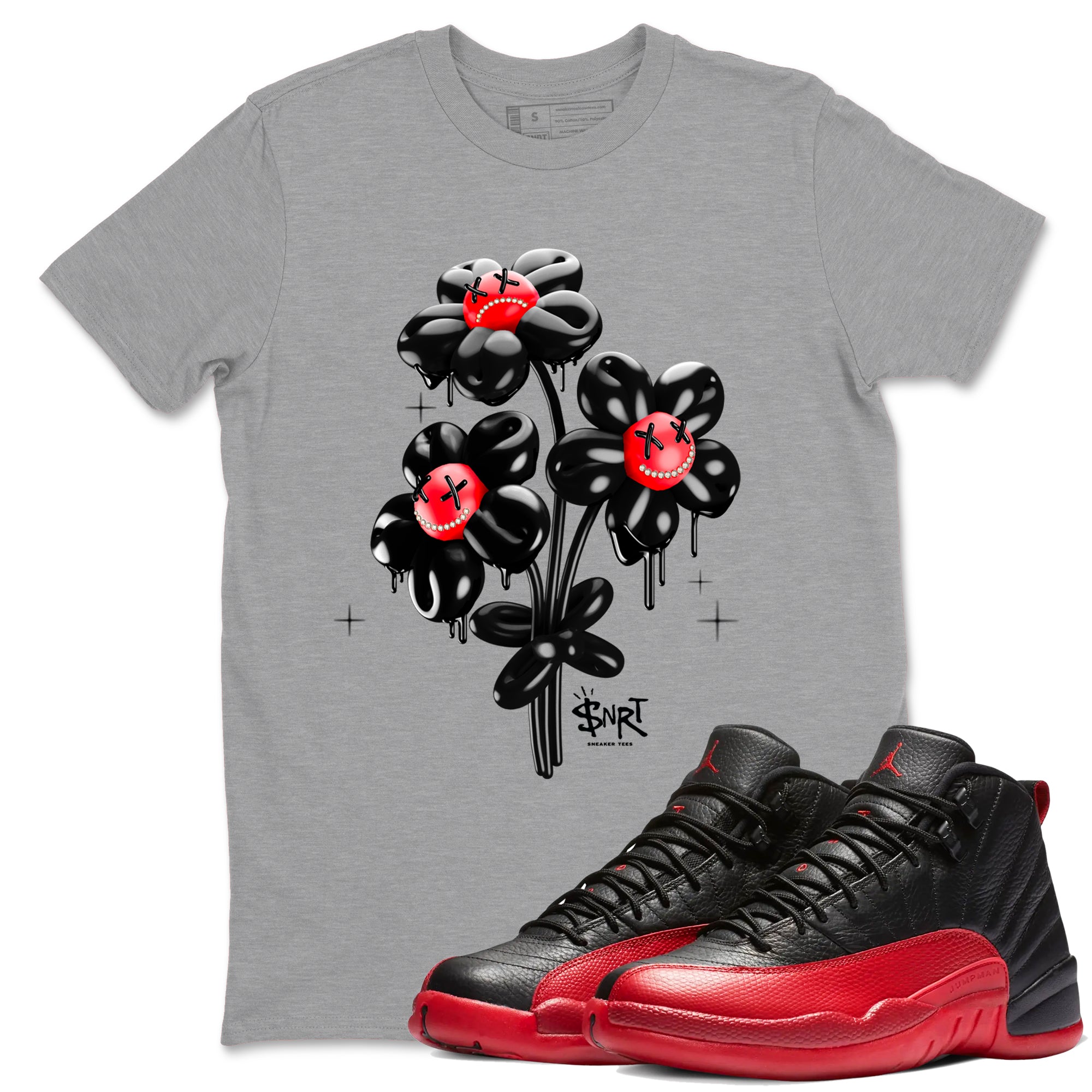 Balloon Bouquet Sneaker Tees - Air Jordan 12 Flu Game