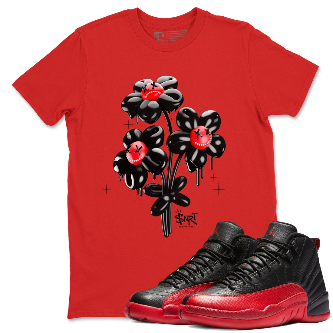 Balloon Bouquet Sneaker Tees - Air Jordan 12 Flu Game