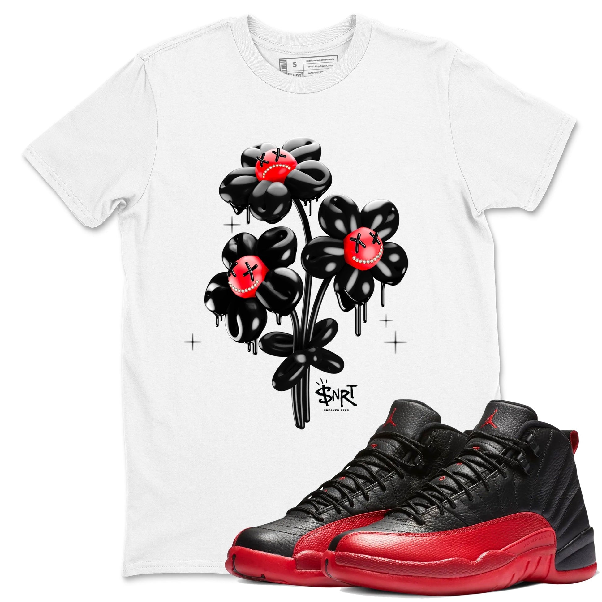 Balloon Bouquet Sneaker Tees - Air Jordan 12 Flu Game
