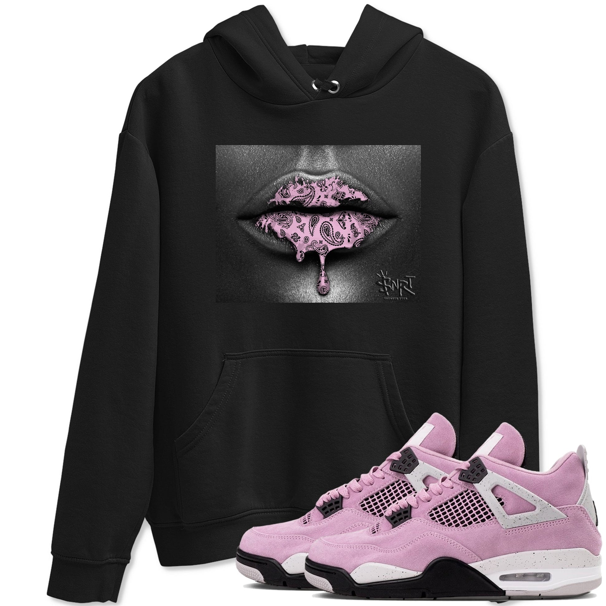 Bandana Lips Sneaker Tees - Air Jordan 4 Orchid
