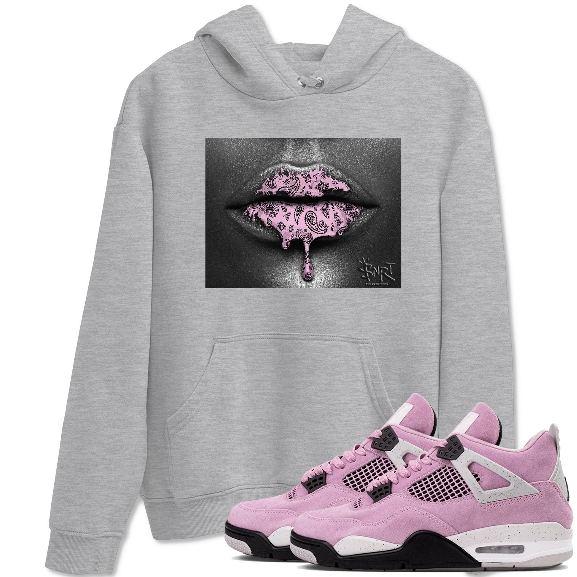 Bandana Lips Sneaker Tees - Air Jordan 4 Orchid
