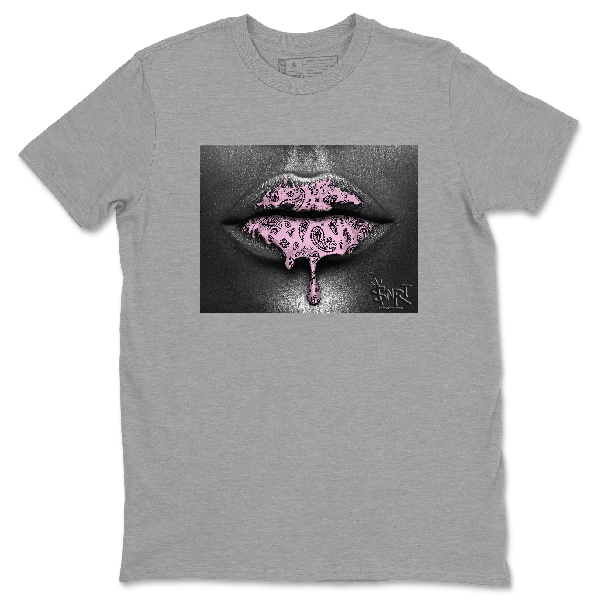 Bandana Lips Sneaker Tees - Air Jordan 4 Orchid
