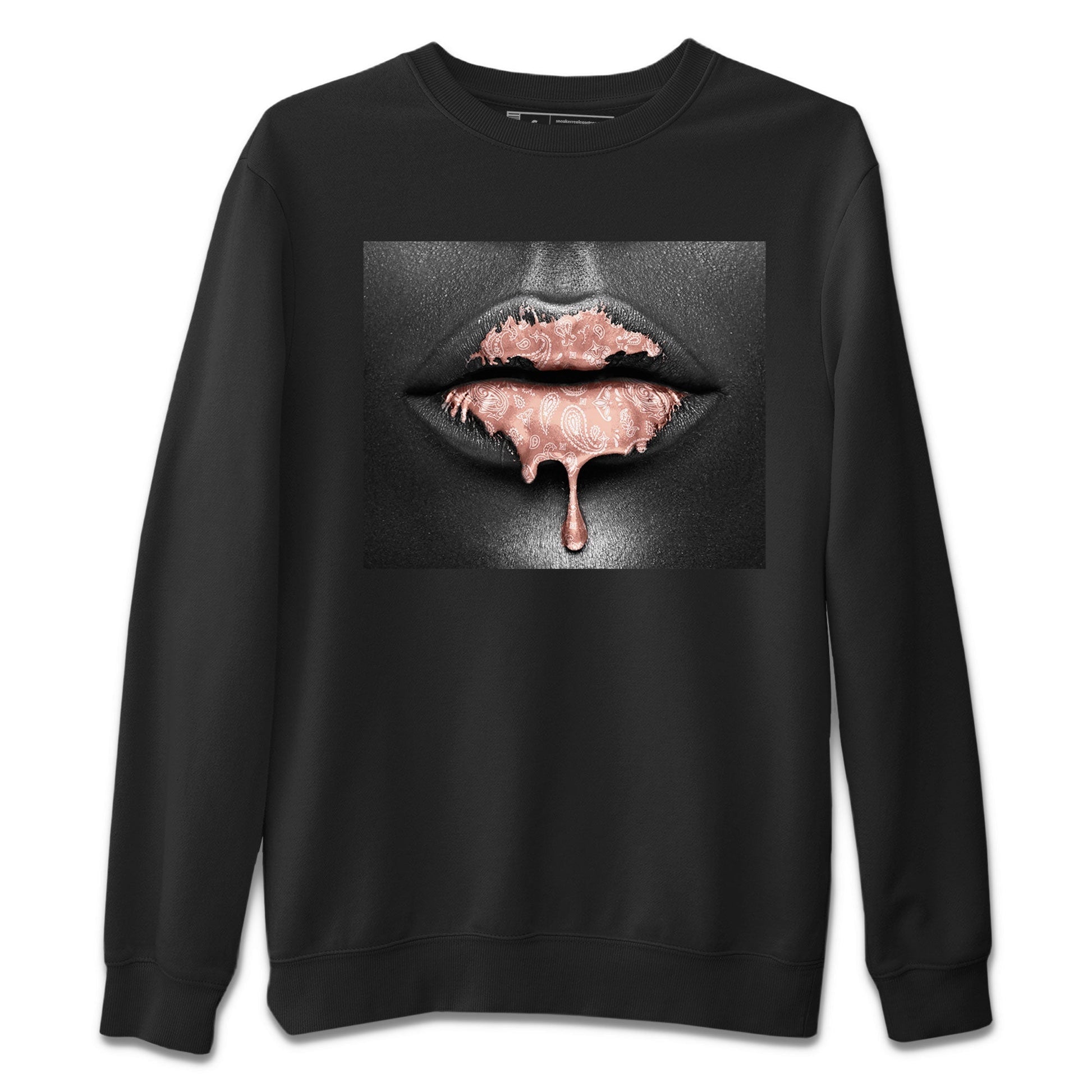 Bandana Lips Sneaker Tee - Dunk Rose Whisper