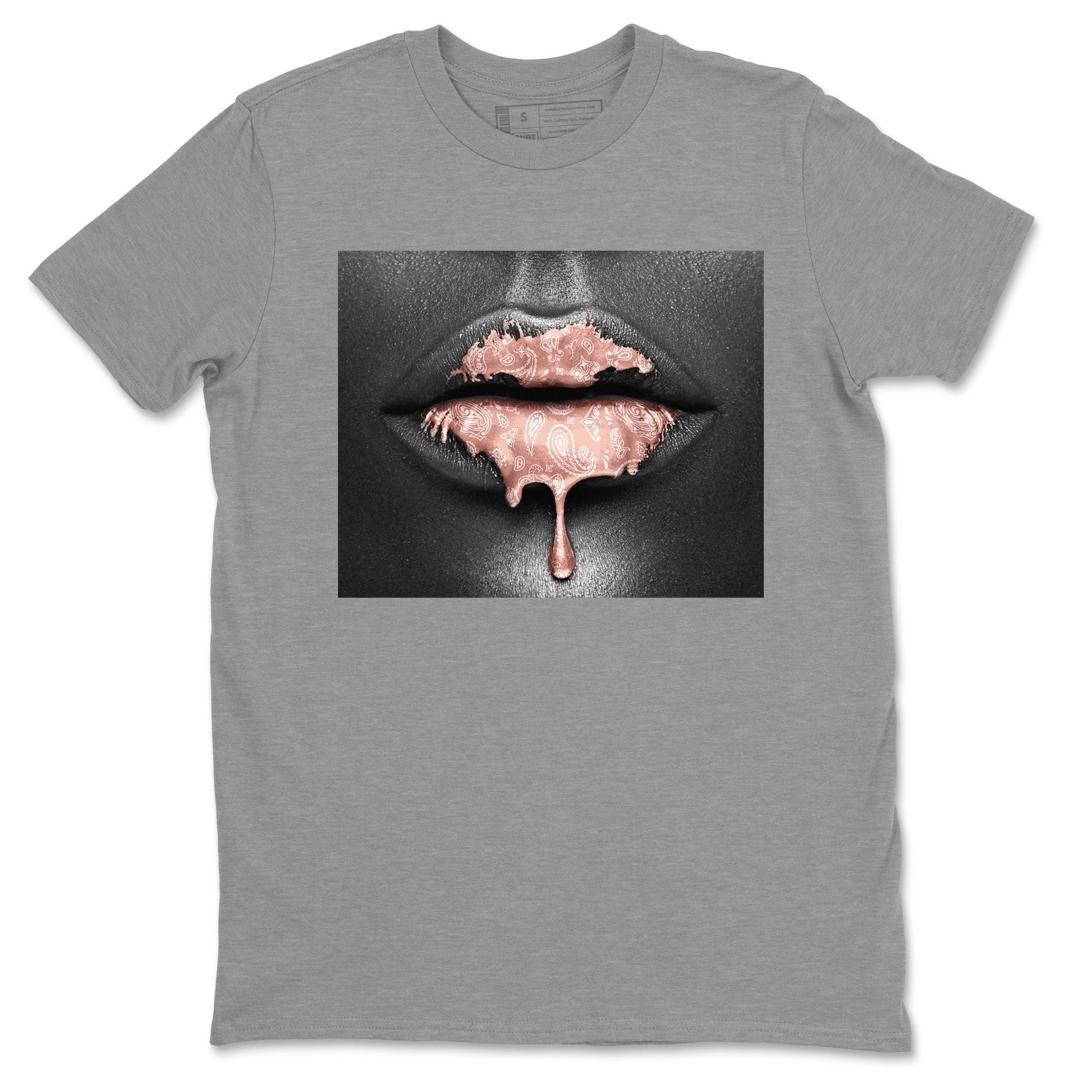 Bandana Lips Sneaker Tee - Dunk Rose Whisper
