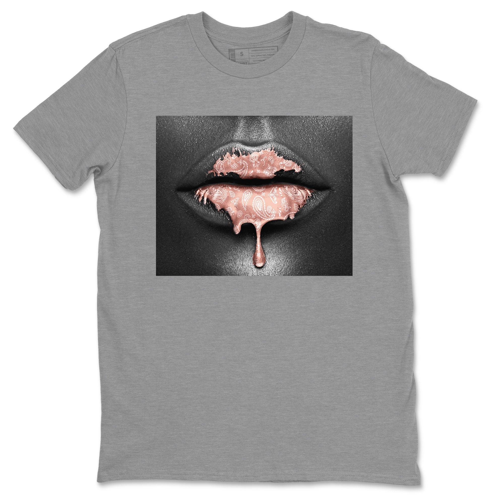 Bandana Lips Sneaker Tee - Dunk Rose Whisper