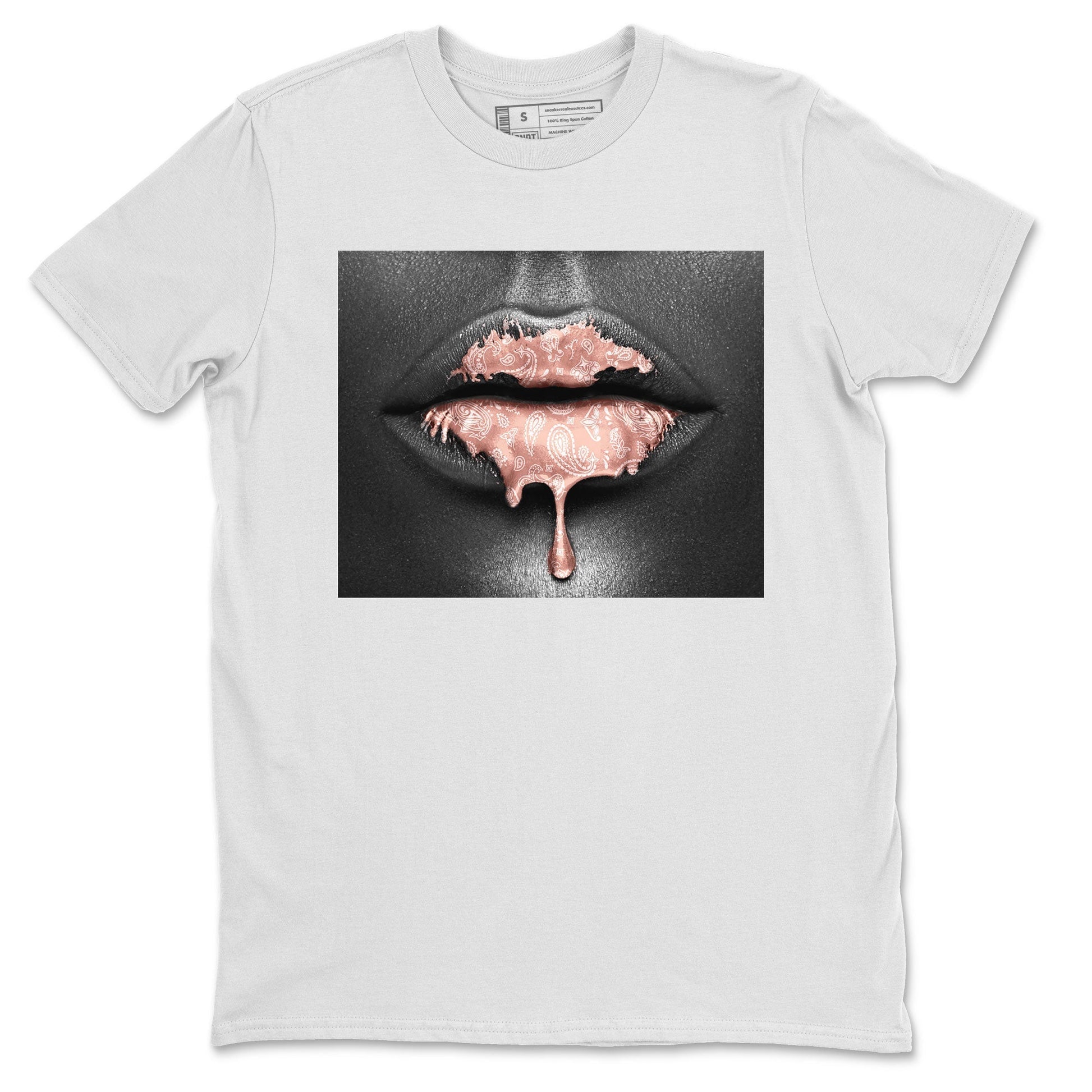 Bandana Lips Sneaker Tee - Dunk Rose Whisper
