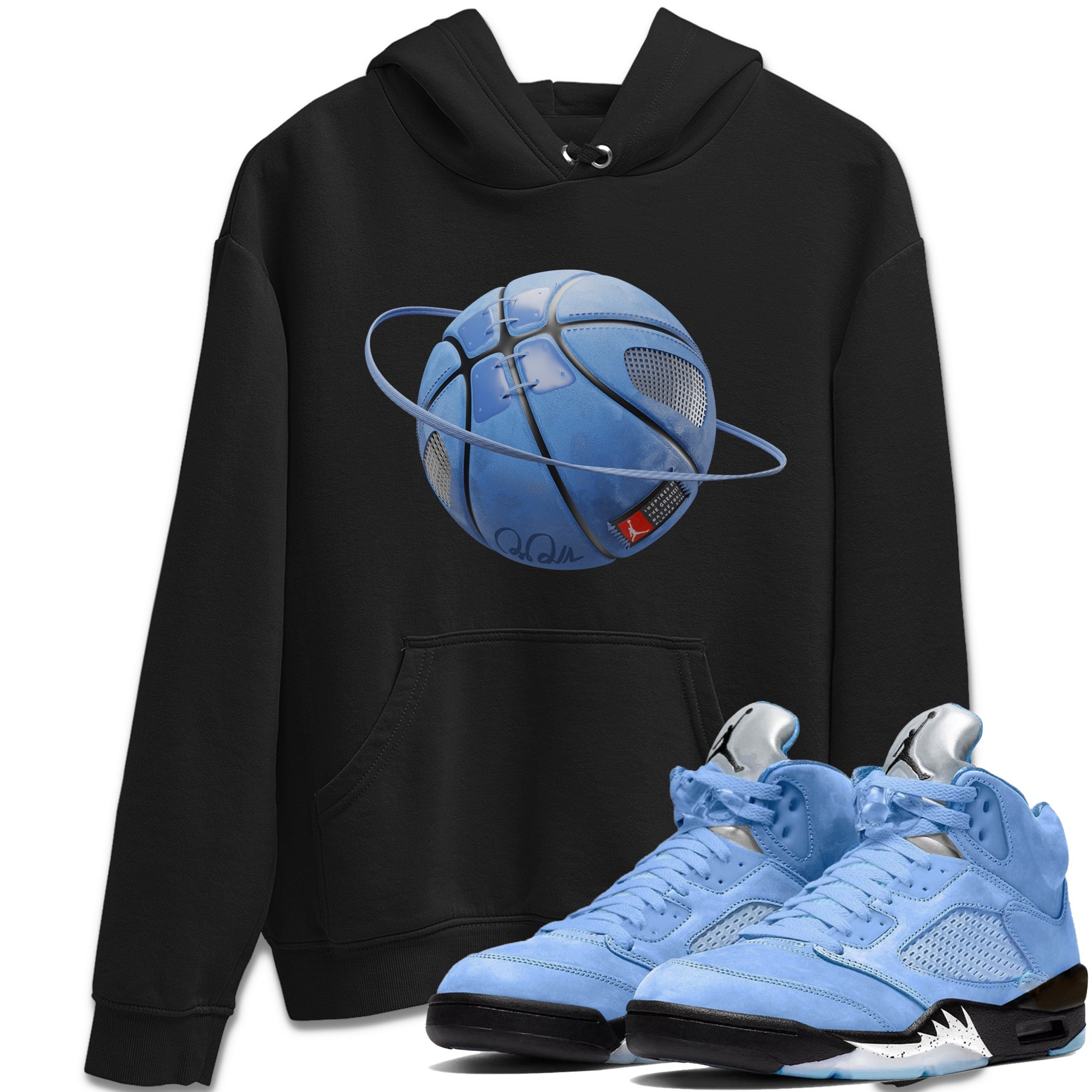 Basketball Planet Unisex Tops - Air Jordan 5 UNC