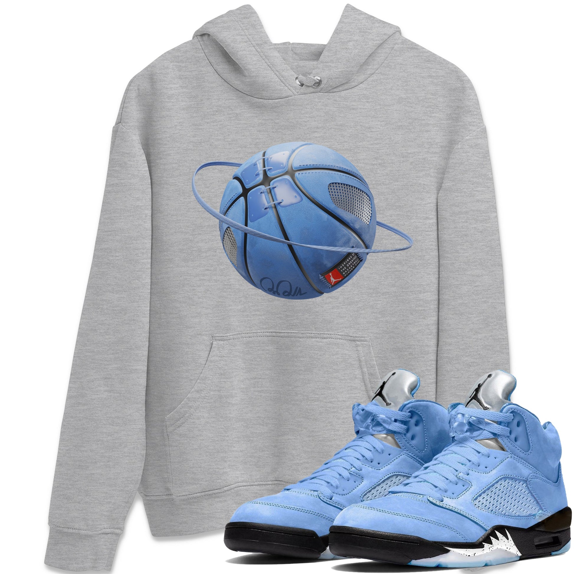 Basketball Planet Unisex Tops - Air Jordan 5 UNC