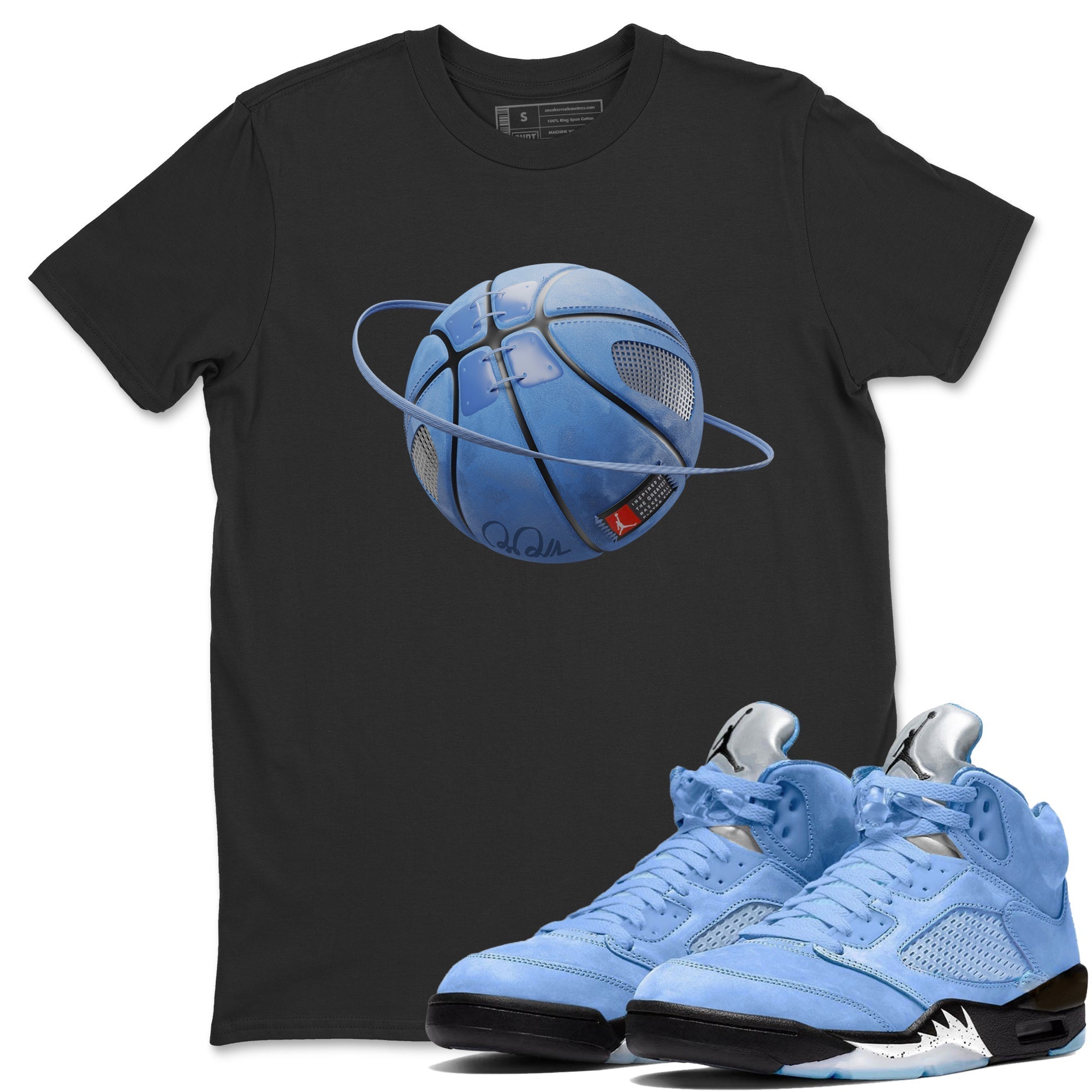 Basketball Planet Unisex Tops - Air Jordan 5 UNC
