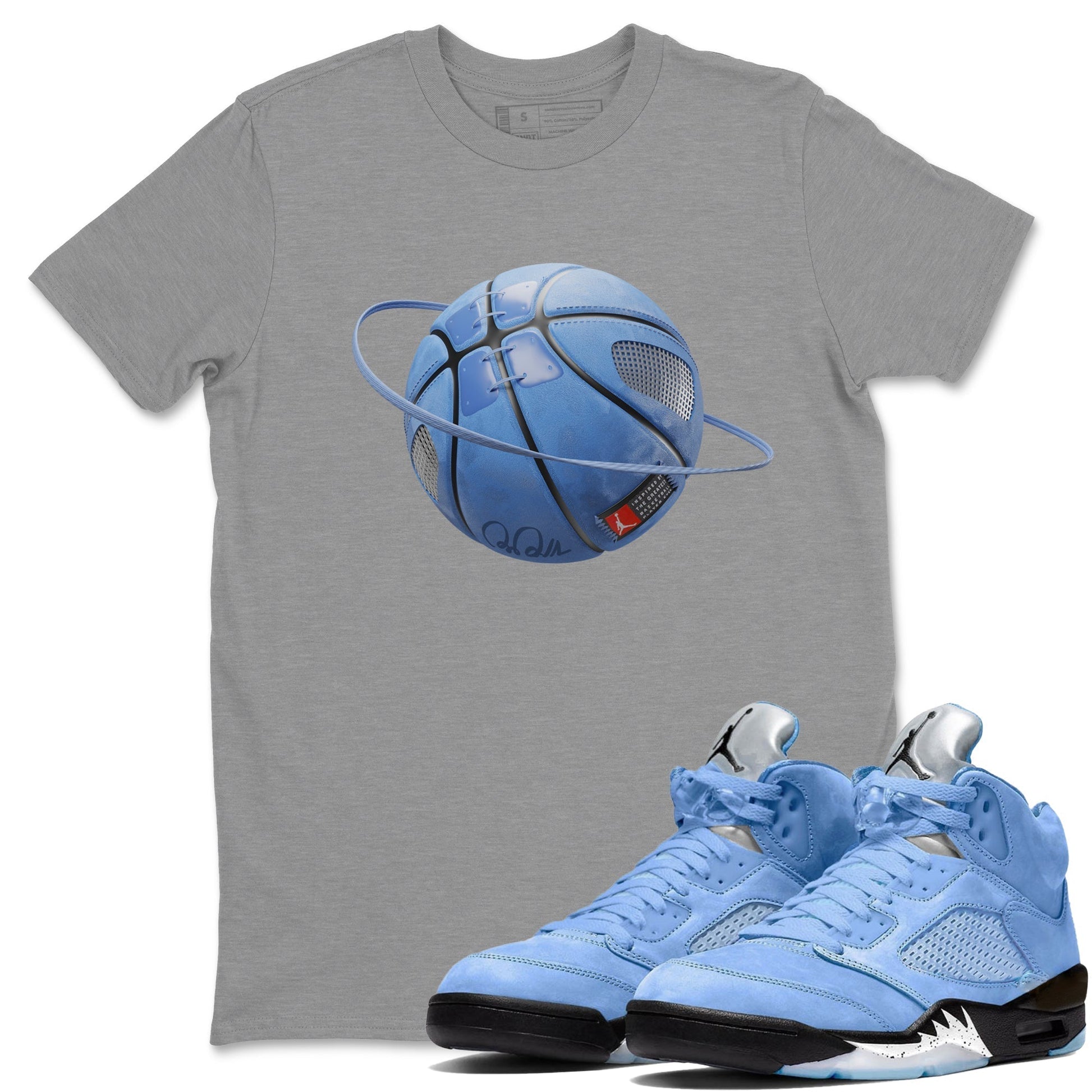 Basketball Planet Unisex Tops - Air Jordan 5 UNC