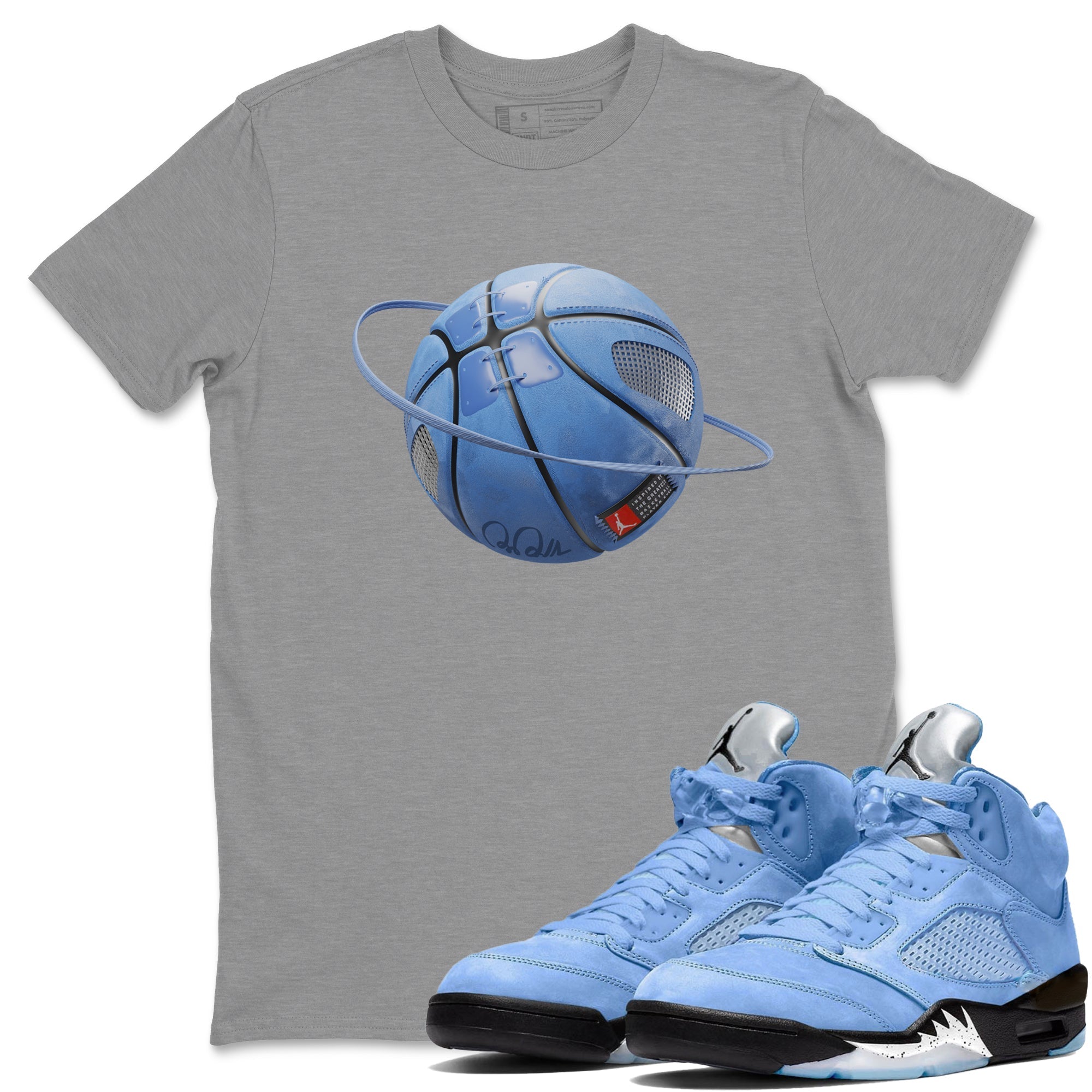 Basketball Planet Unisex Tops - Air Jordan 5 UNC
