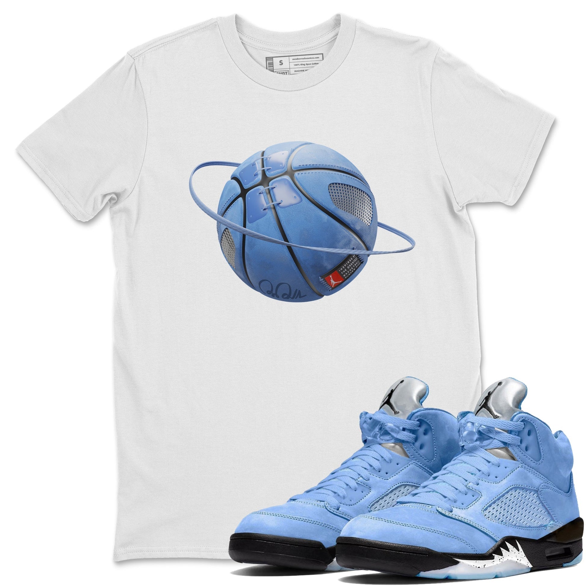Basketball Planet Unisex Tops - Air Jordan 5 UNC
