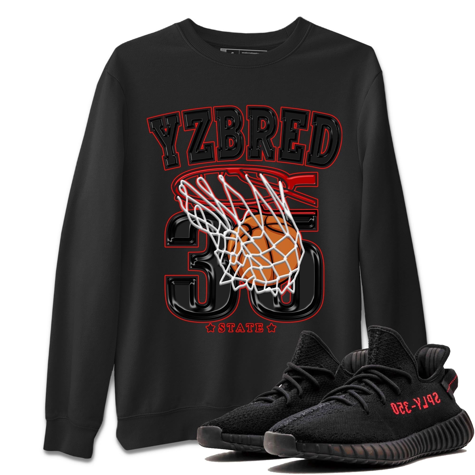Basketball Sneaker Tee - Yeezy 350 Bred