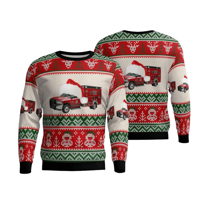 Bay County EMS Christmas AOP Sweater ? Usalast