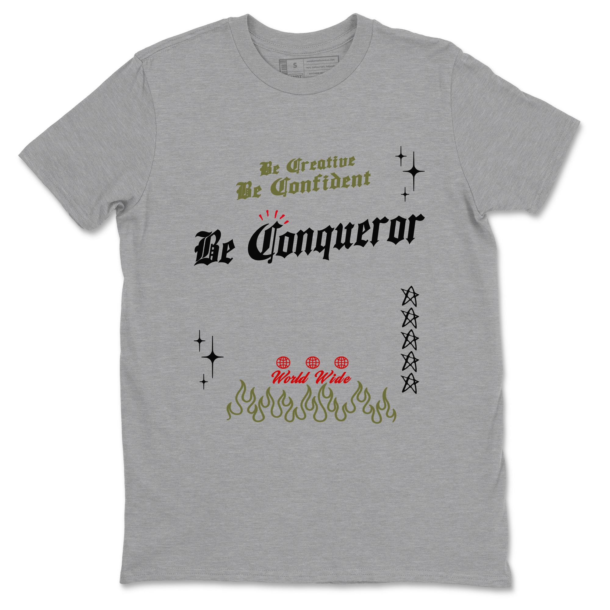 Be Conqueror Sneaker Tees - Air Jordan 1 Travis Scott Medium Olive