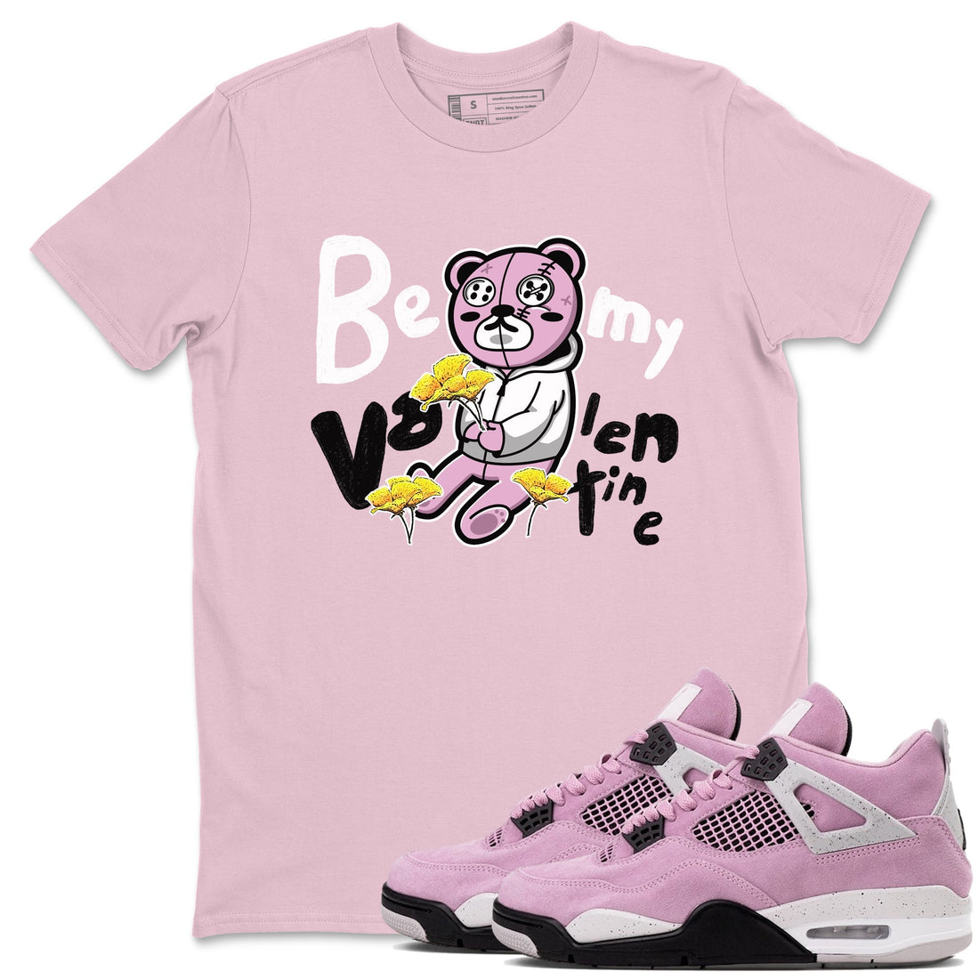Be my Valentine Sneaker Tees - Air Jordan 4 Orchid