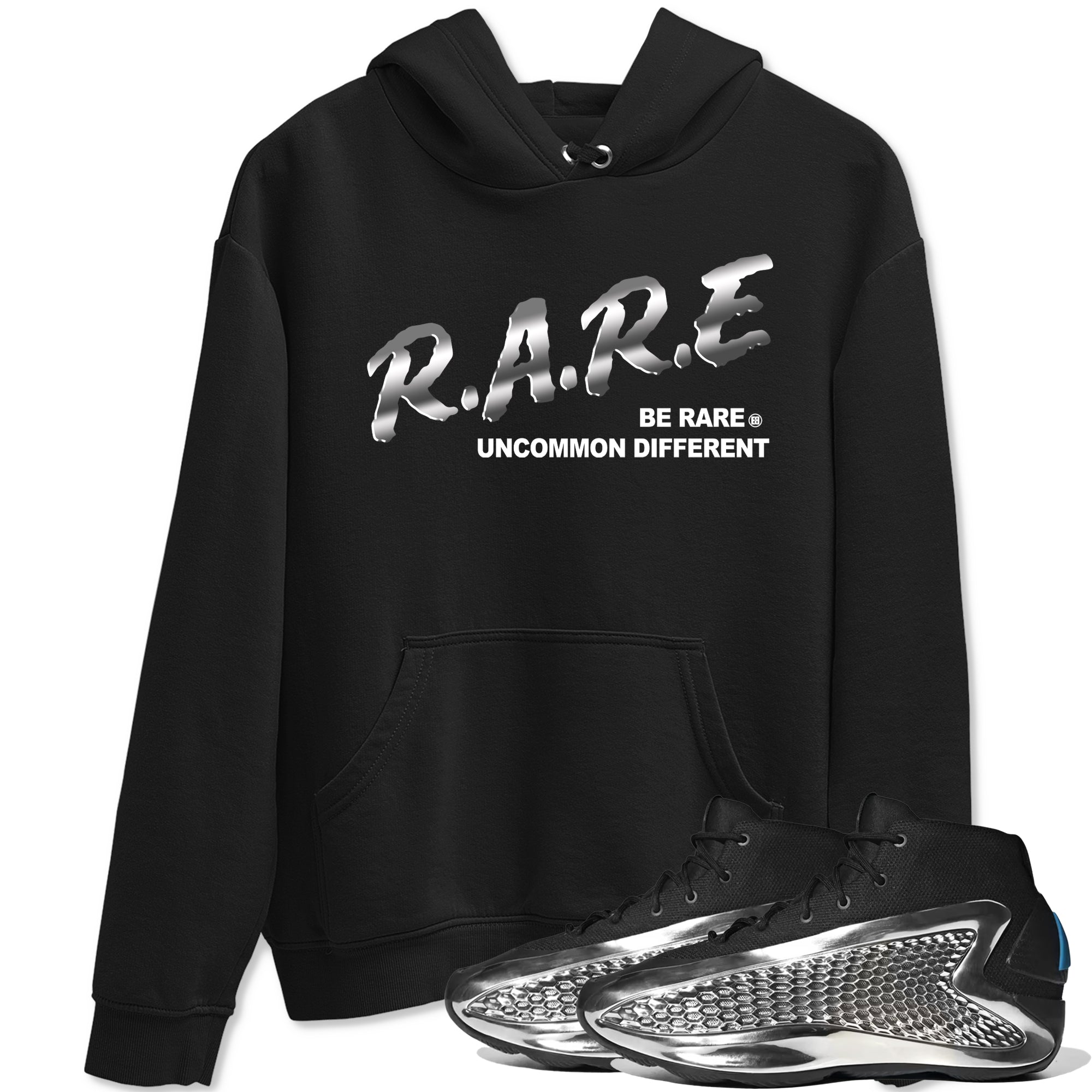 Be Rare Uncommon Different Sneaker Tees - AE 1 Silver Metallic