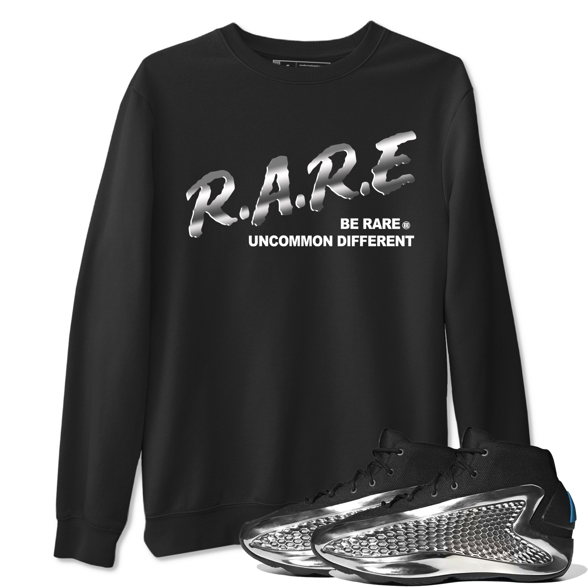Be Rare Uncommon Different Sneaker Tees - AE 1 Silver Metallic