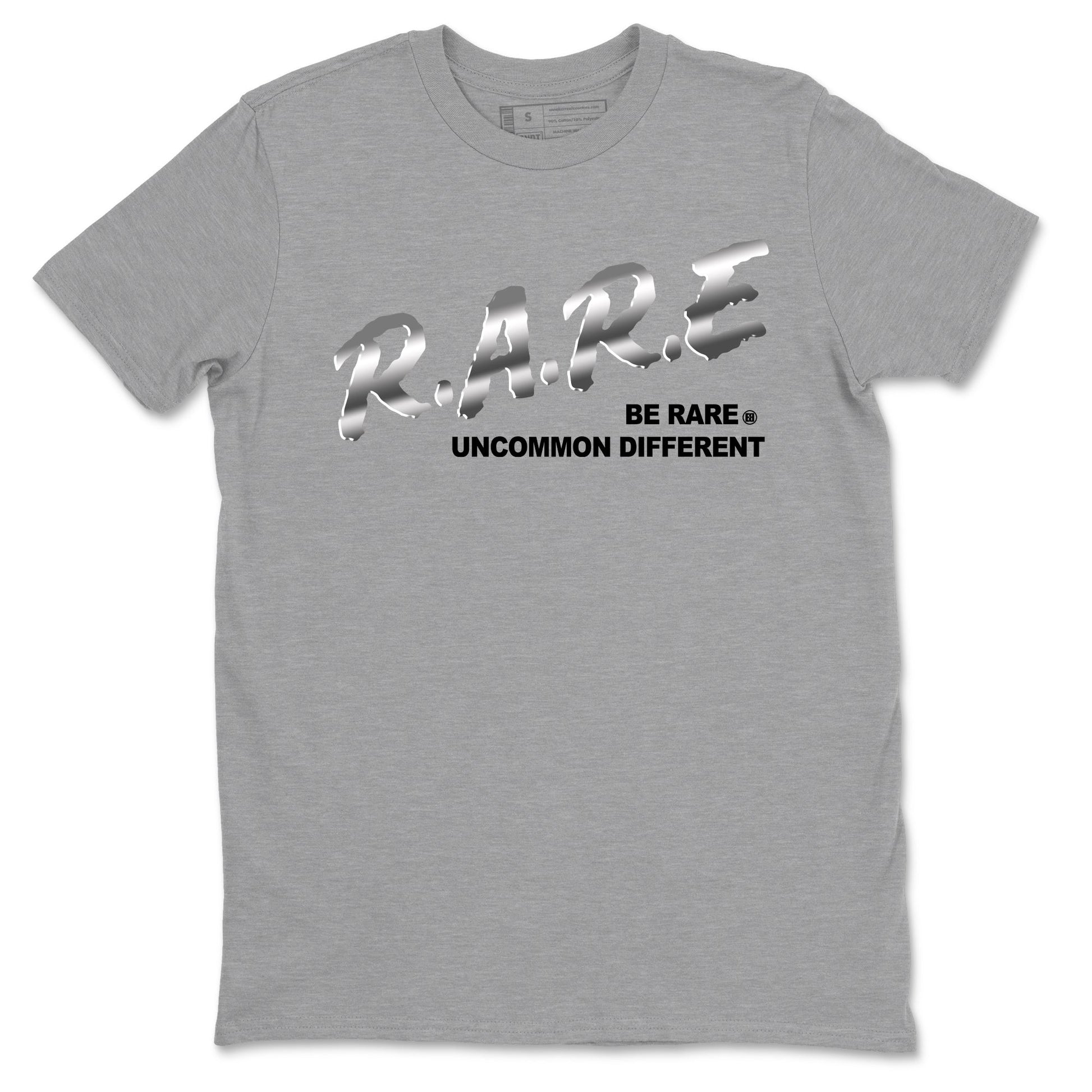 Be Rare Uncommon Different Sneaker Tees - AE 1 Silver Metallic