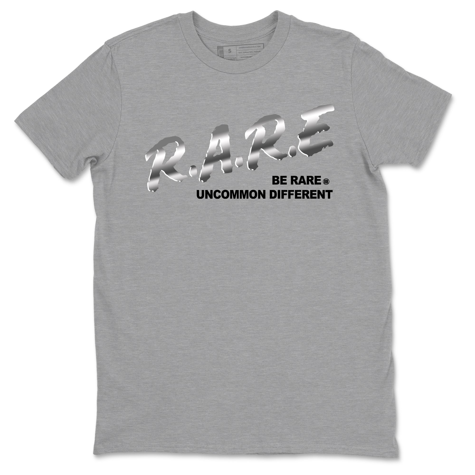Be Rare Uncommon Different Sneaker Tees - AE 1 Silver Metallic