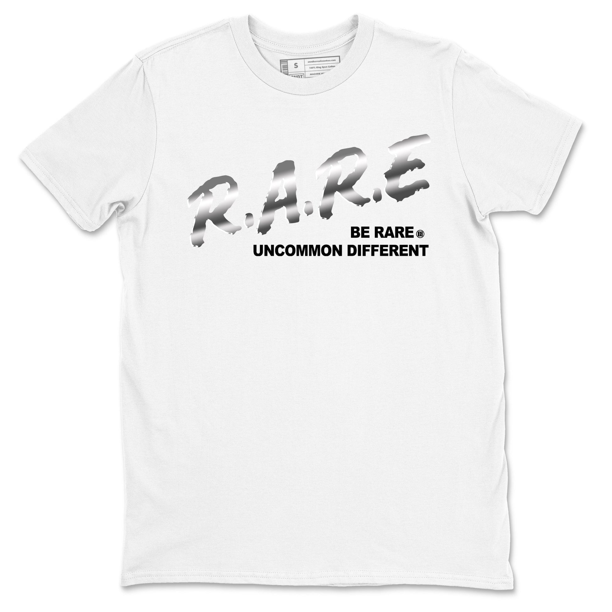 Be Rare Uncommon Different Sneaker Tees - AE 1 Silver Metallic