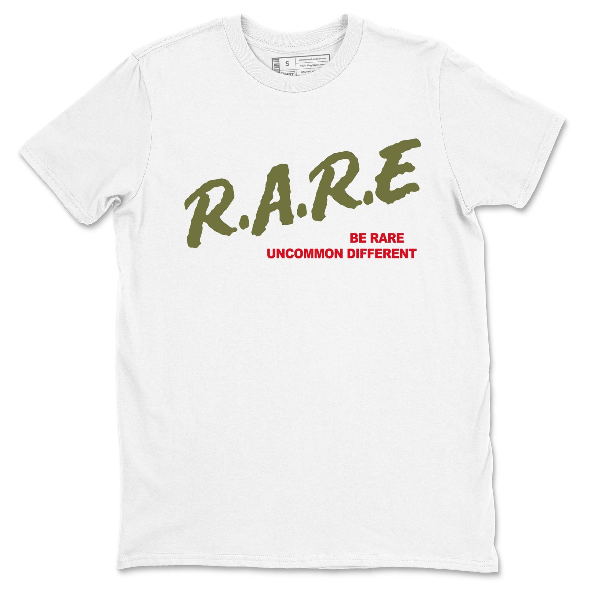 Be Rare Uncommon Different Sneaker Tees - Air Jordan 1 Travis Scott Medium Olive