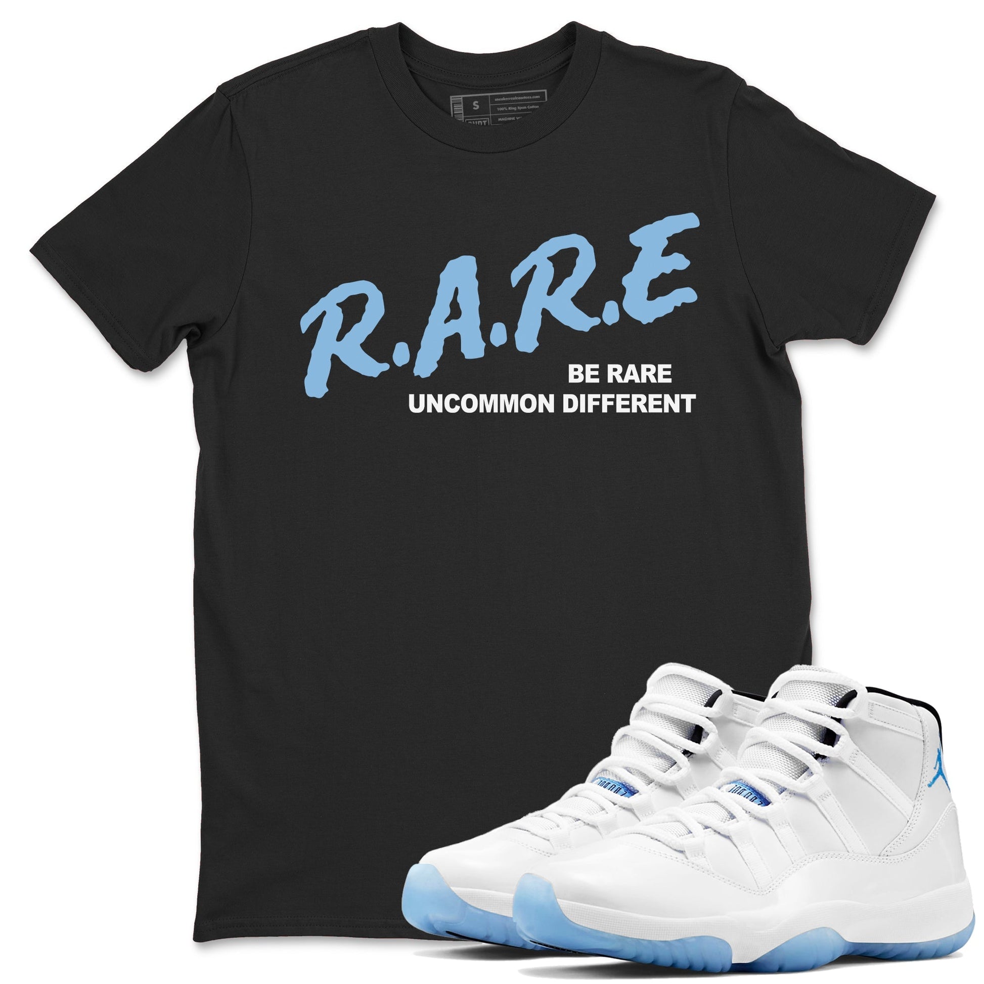 Be Rare Uncommon Different Sneaker Tees - Air Jordan 11 Legend Blue
