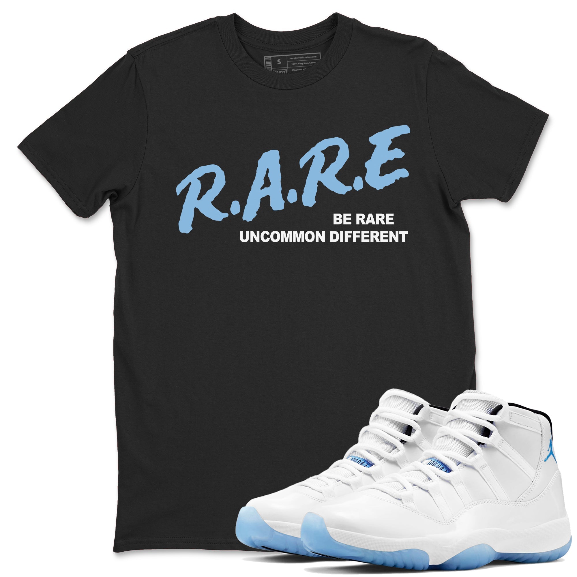 Be Rare Uncommon Different Sneaker Tees - Air Jordan 11 Legend Blue