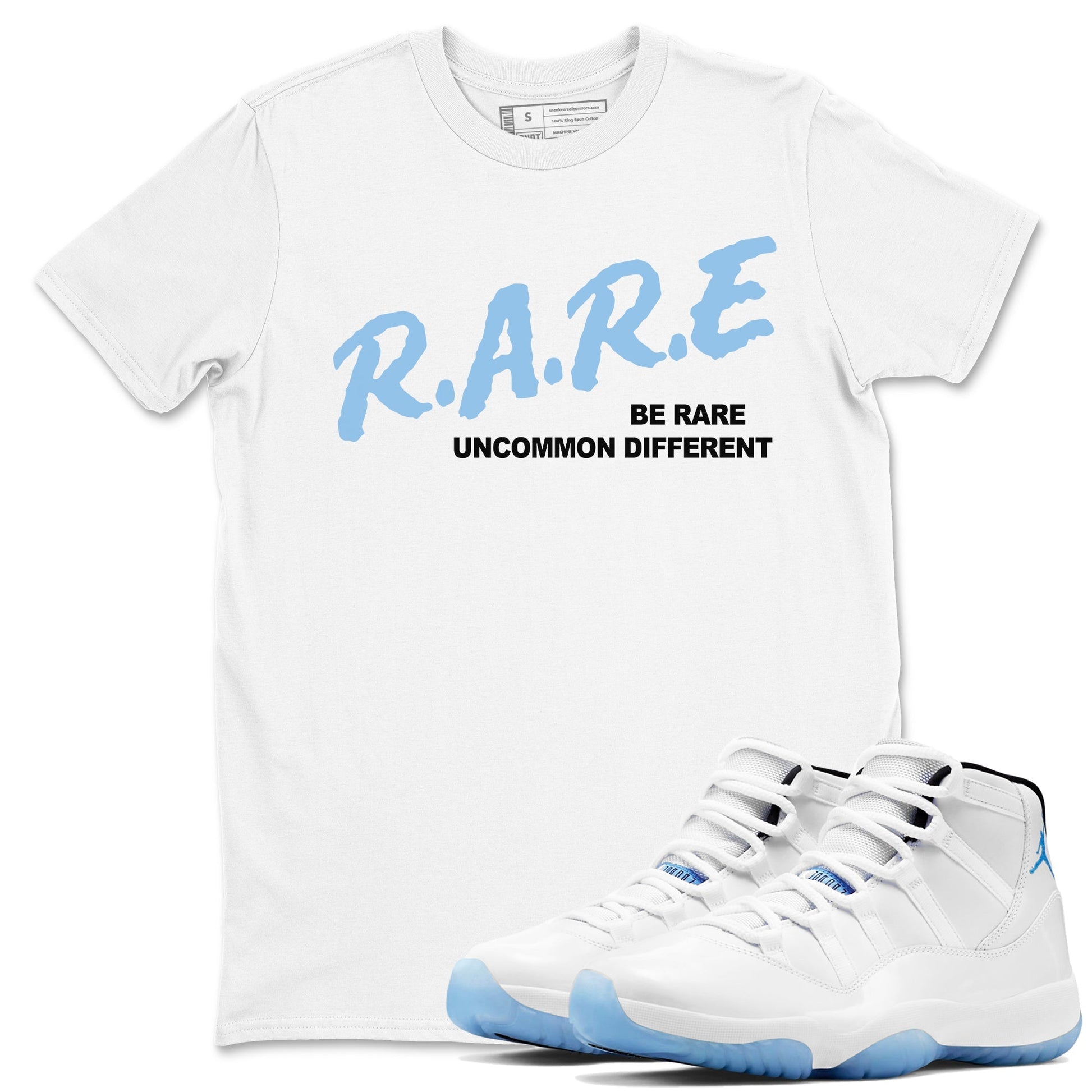 Be Rare Uncommon Different Sneaker Tees - Air Jordan 11 Legend Blue