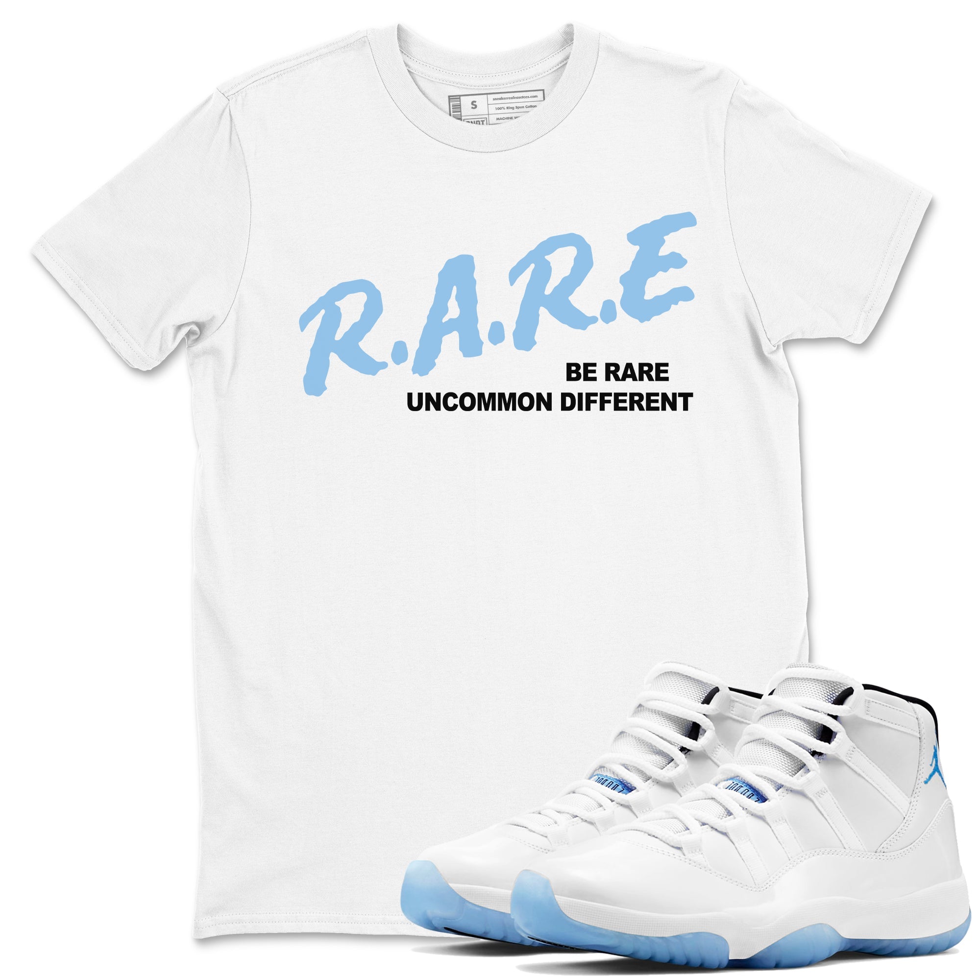 Be Rare Uncommon Different Sneaker Tees - Air Jordan 11 Legend Blue