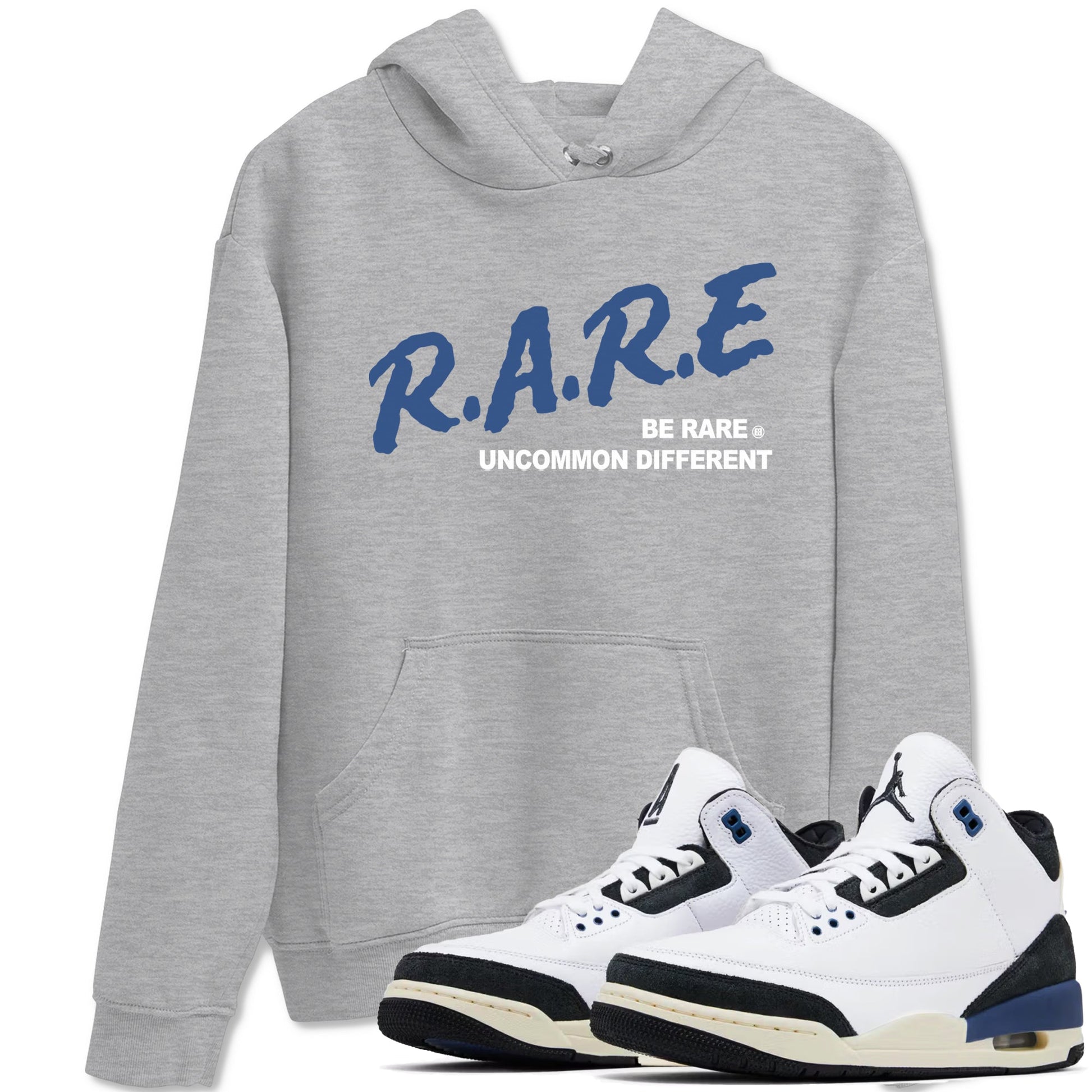 Be Rare Uncommon Different Sneaker Tees - Air Jordan 3 A Ma Maniere x Diffused Blue