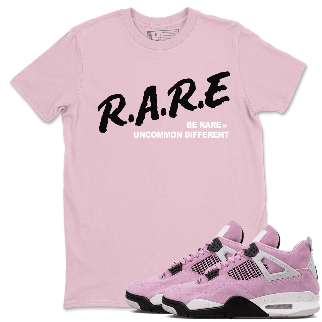 Be Rare Uncommon Different Sneaker Tees - Air Jordan 4 Orchid