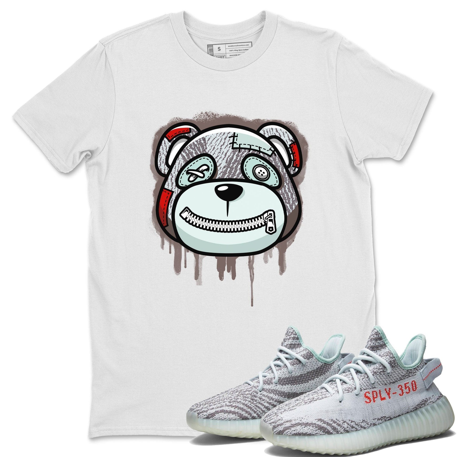 Bear Face Unisex Tops - Yeezy 350 Blue Tint