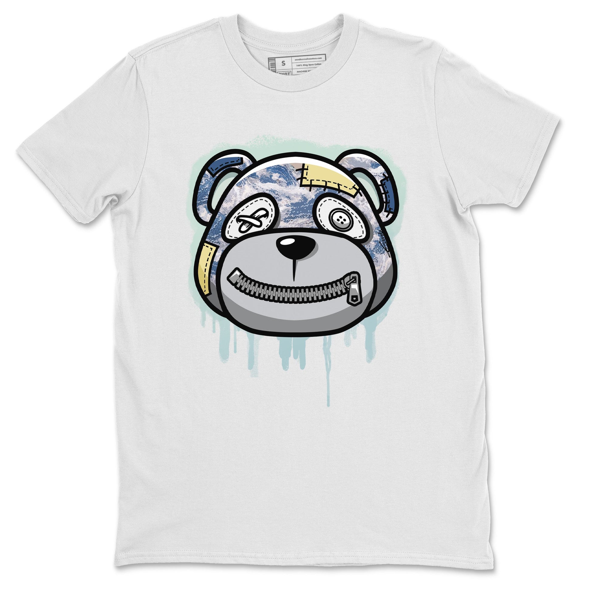 Bear Face Unisex Tops - Yeezy 350 MX Blue