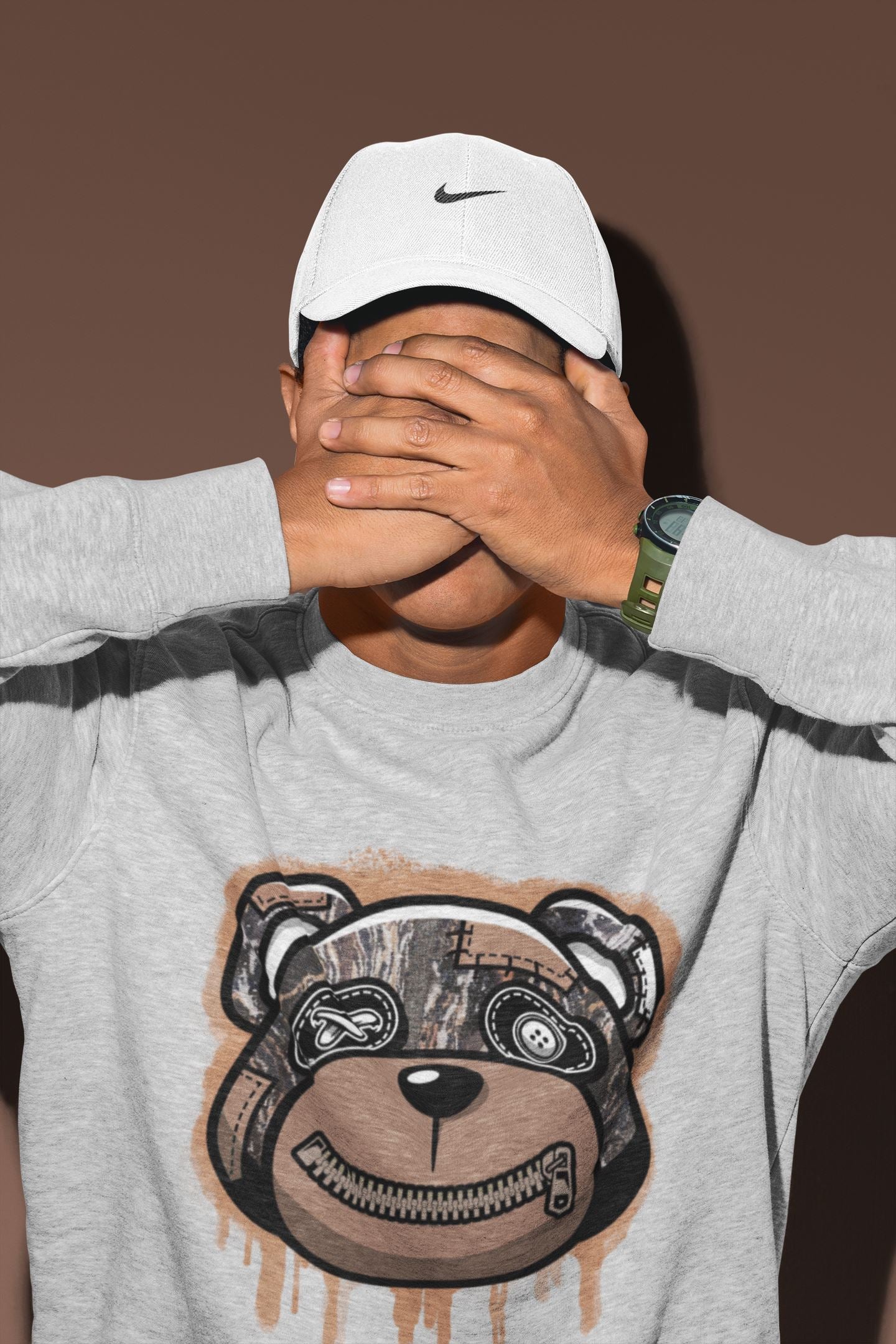 Bear Face Unisex Tops - Yeezy 350 MX Rock