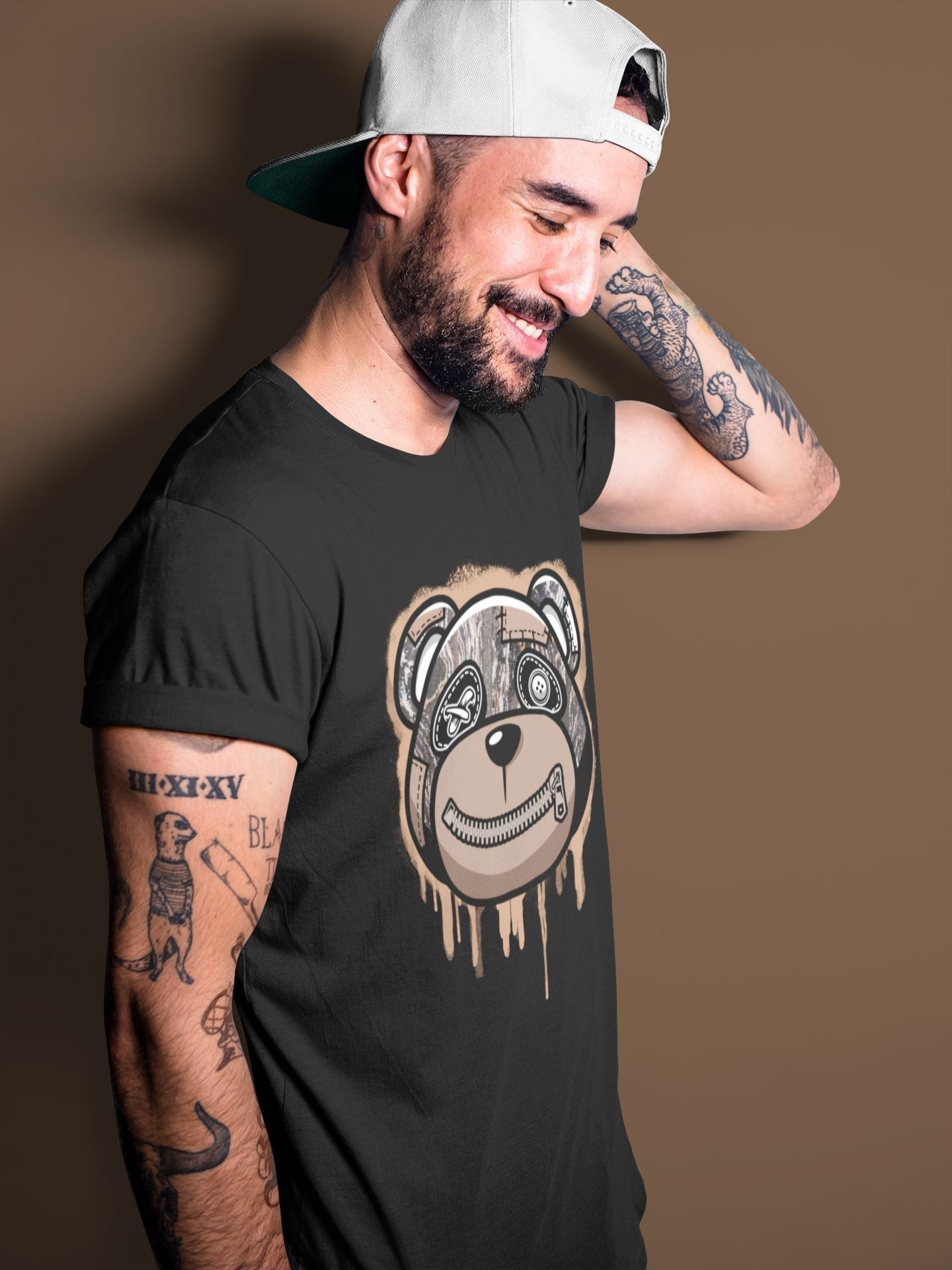 Bear Face Unisex Tops - Yeezy 350 MX Rock