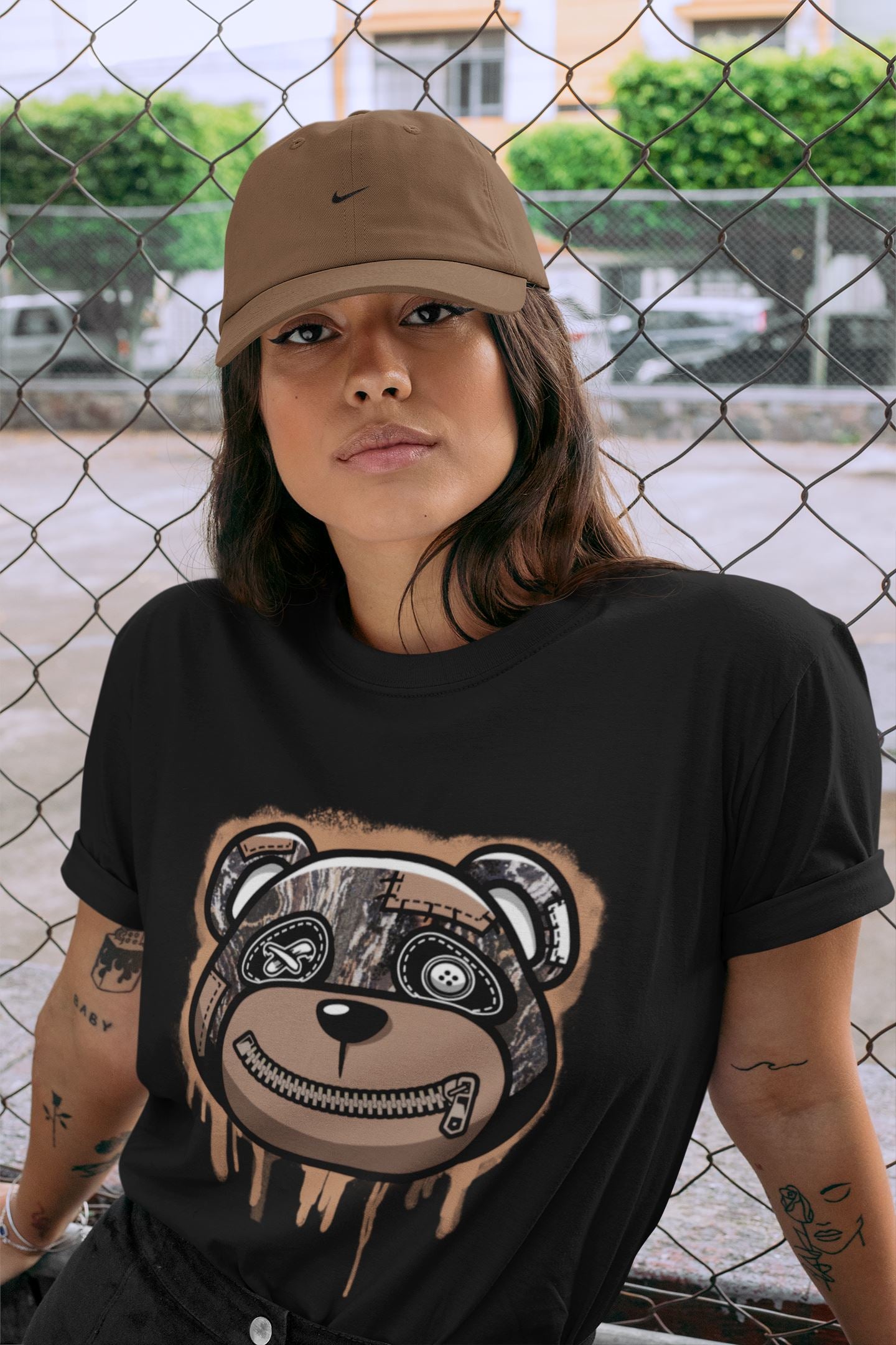 Bear Face Unisex Tops - Yeezy 350 MX Rock