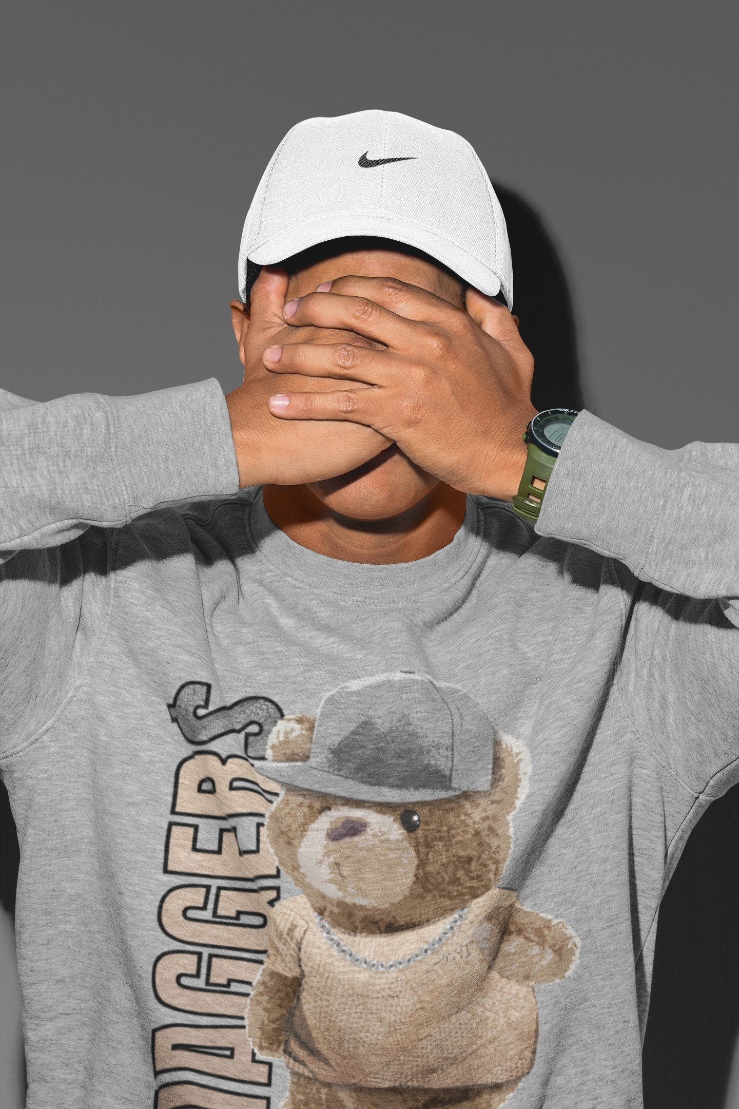 Bear Swaggers Unisex Tops - Yeezy 350 Ash Pearl