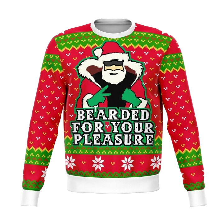 Beard For Your Pleasure Funny Meme 2022 Design 3d Ugly Christmas Sweater ? Usalast