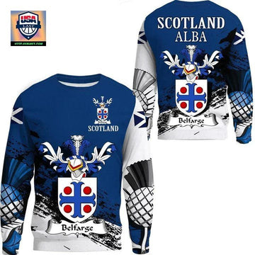 Belfarge Or Belfrage Scottish Family Crest Scotland Special Sweater A7 ? Usalast