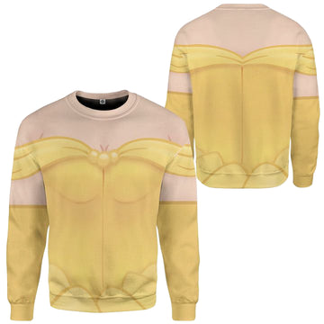 Bella Princess Beauty And The Beast Disney Costume Ugly Christmas Sweater ? Usalast