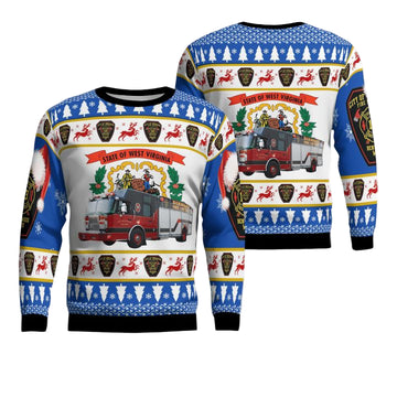 Benwood Marshall County West Virginia Benwood Fire Department Christmas Sweater 3D ? Usalast