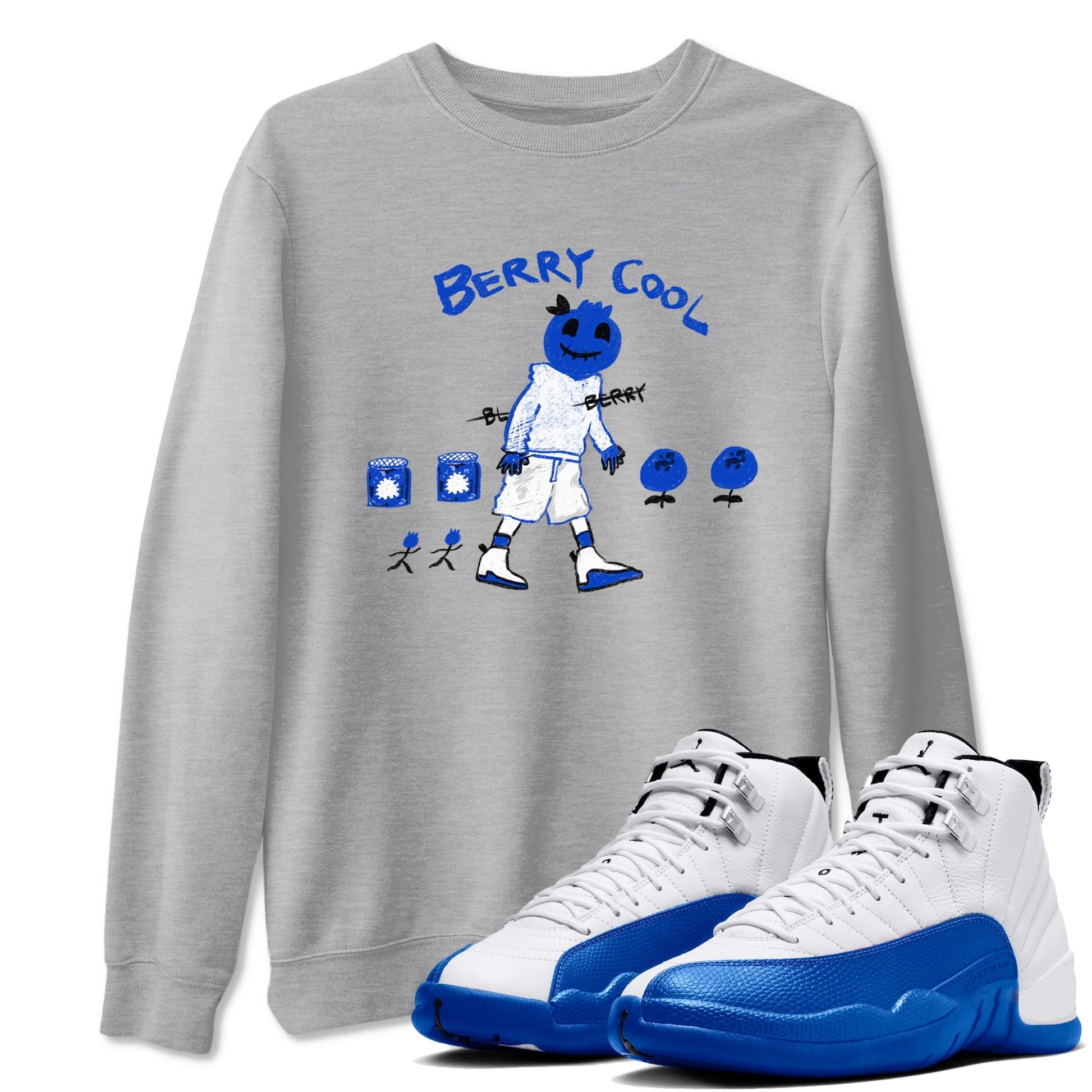 Berry Cool Sneaker Tees - Air Jordan 12 Blueberry